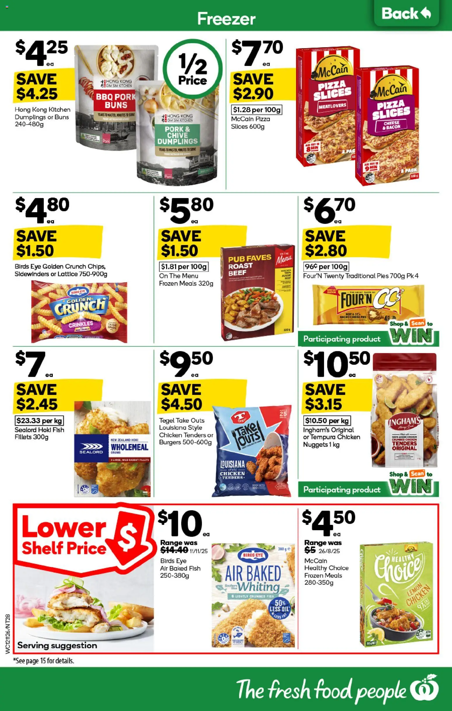 Woolworths catalogue - valid from 12.11.2025 | Page: 28 | Products: Cheese, Pizza, Pork, Freezer