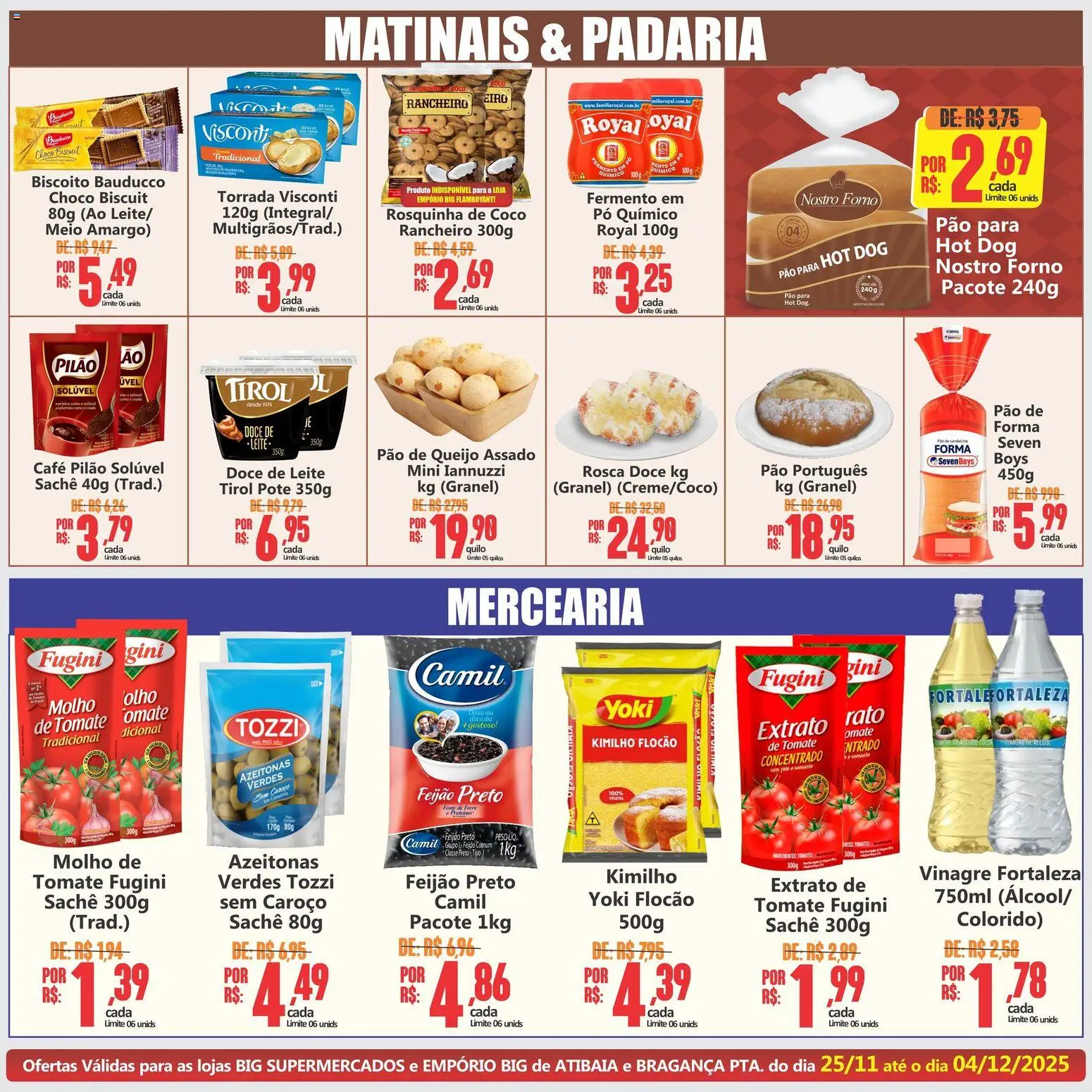 Big Supermercados Folheto - válido de 25.11.2025 | Página: 5 | Produtos: Forno, Azeitonas, Pó, Tomates