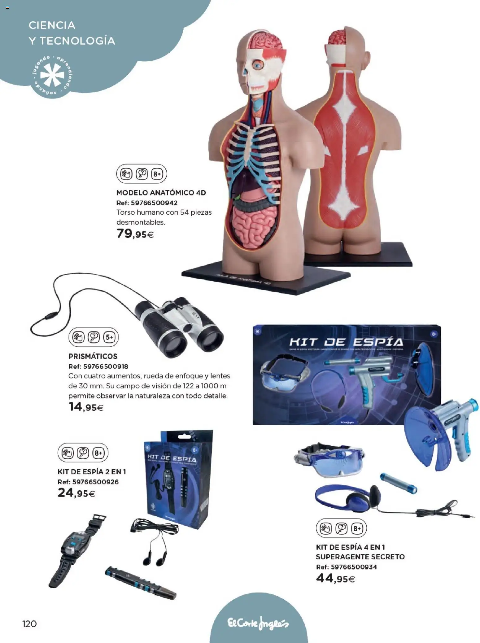 Nuevas ofertas de El Corte Inglés válidas en toda la República Mexicana desde el 27.10.2025. ¡Encuentra las mejores ofertas en El Corte Inglés catálogo Juguetes! | Página: 120 | Productos: Lentes