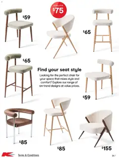 Preview of Kmart  Catalogue  - valid from 29.01.2026 | Page: 34 | Products: Chair