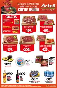 Vista previa de Arteli folleto Carnes Suc. Arteli Express, nuevo folleto de la tienda, válido en México a partir del 24.10.2025
