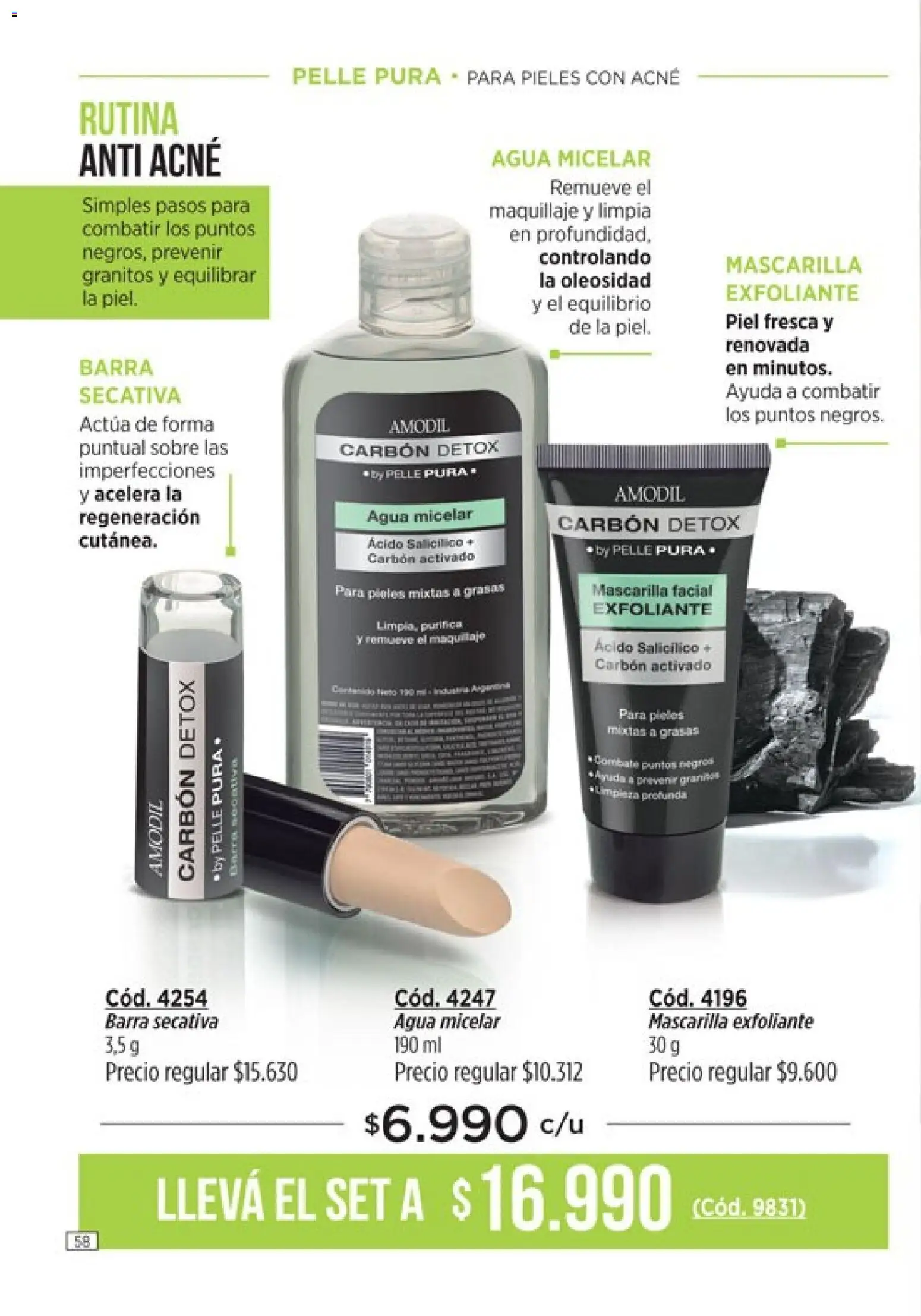 Catálogo Amodil Campaña 3 │ válido desde el 01.03.2026 | Página: 58 | Productos: Mascarilla, Sobre, Maquillaje, Agua