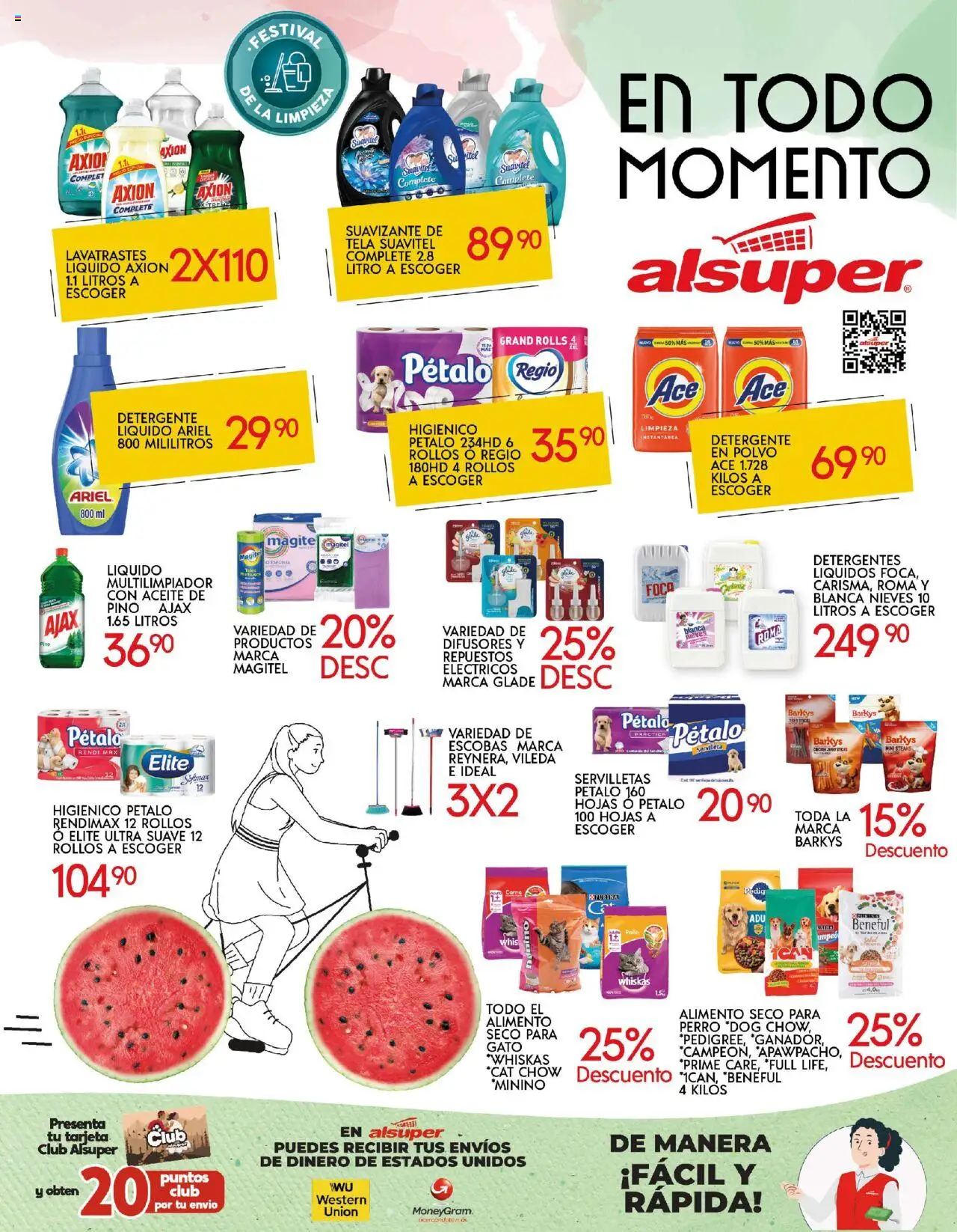 Nuevas ofertas de Alsuper válidas en toda la República Mexicana desde el 23.09.2025. ¡Encuentra las mejores ofertas en Alsuper - Folleto! | Página: 8 | Productos: Detergente, Aceite, Suavizante, Limpiador