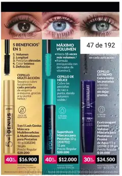Vista previa Avon - Campaña 3/2026 válido desde el 01.03.2026 | Página: 47 | Productos: Cepillo, Máscara, Agua