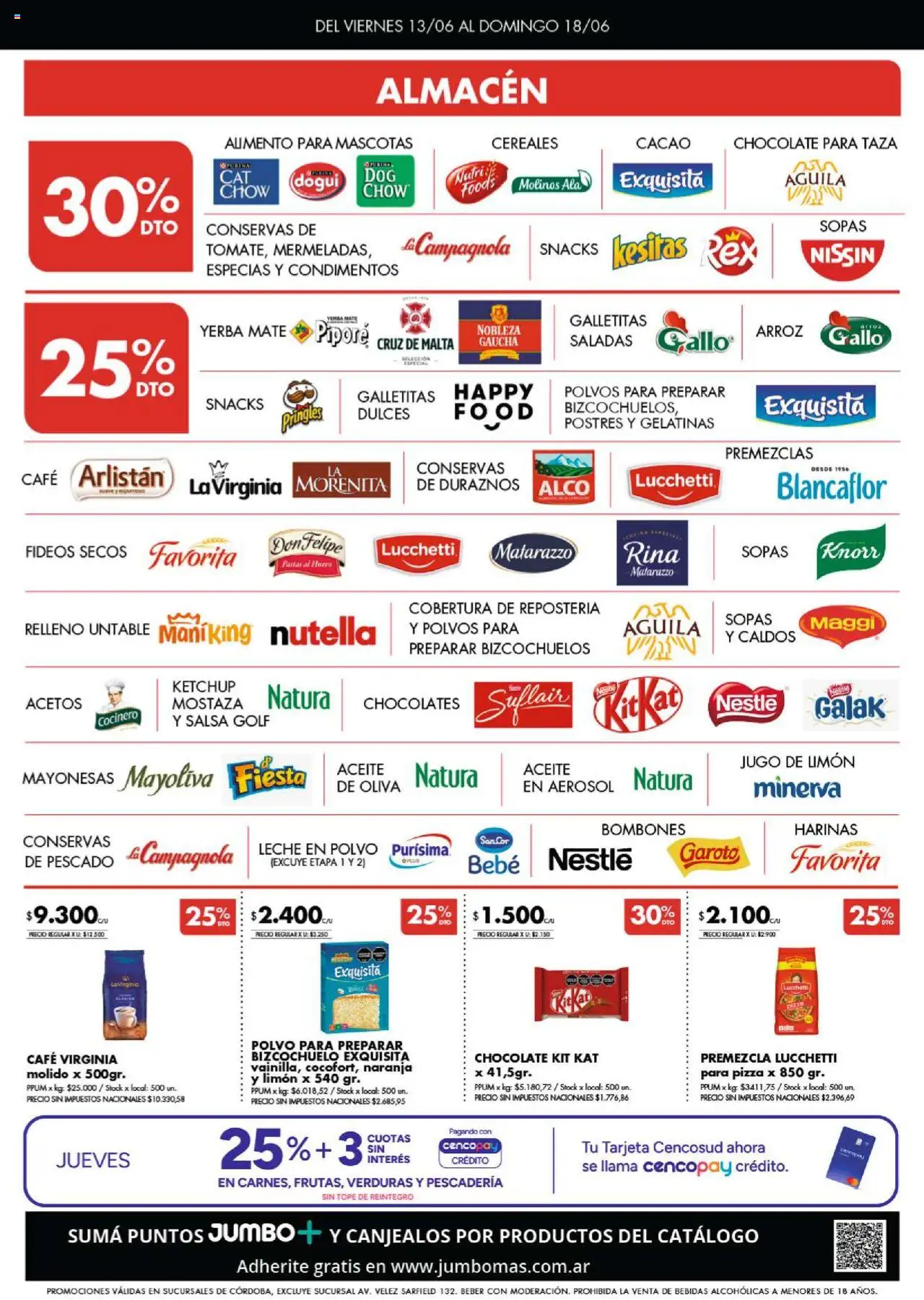 Disco ofertas - Córdoba │ válido desde el 13.06.2025 | Página: 3 | Productos: Leche en polvo, Arroz, Fideos, Cacao