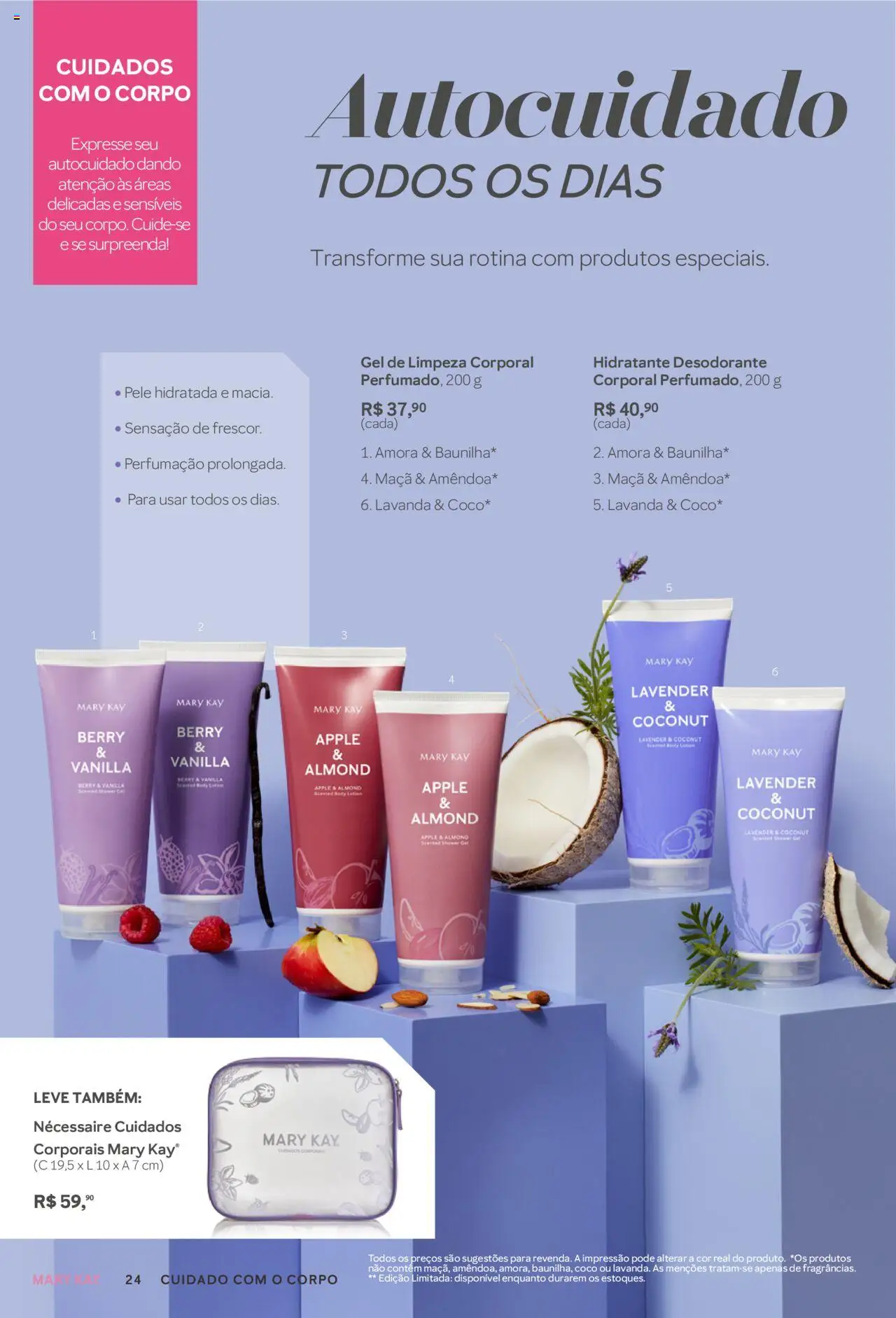 Mary Kay Folheto - válido de 01.07.2025 | Página: 24 | Produtos: Coco, Desodorante, Necessaire, Body