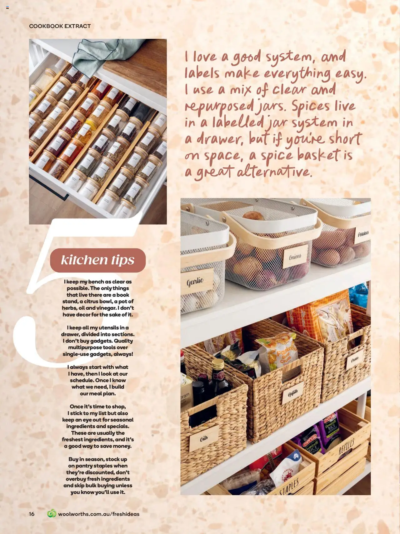 Woolworths catalogue - valid from 01.10.2025 | Page: 16 | Products: Basket, Noodles, Garlic, Bench