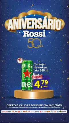 Rossi Supermercados - Ofertas do Dia - Pré-Visualização do folheto da loja Rossi Supermercados, válido de 14.11.2025