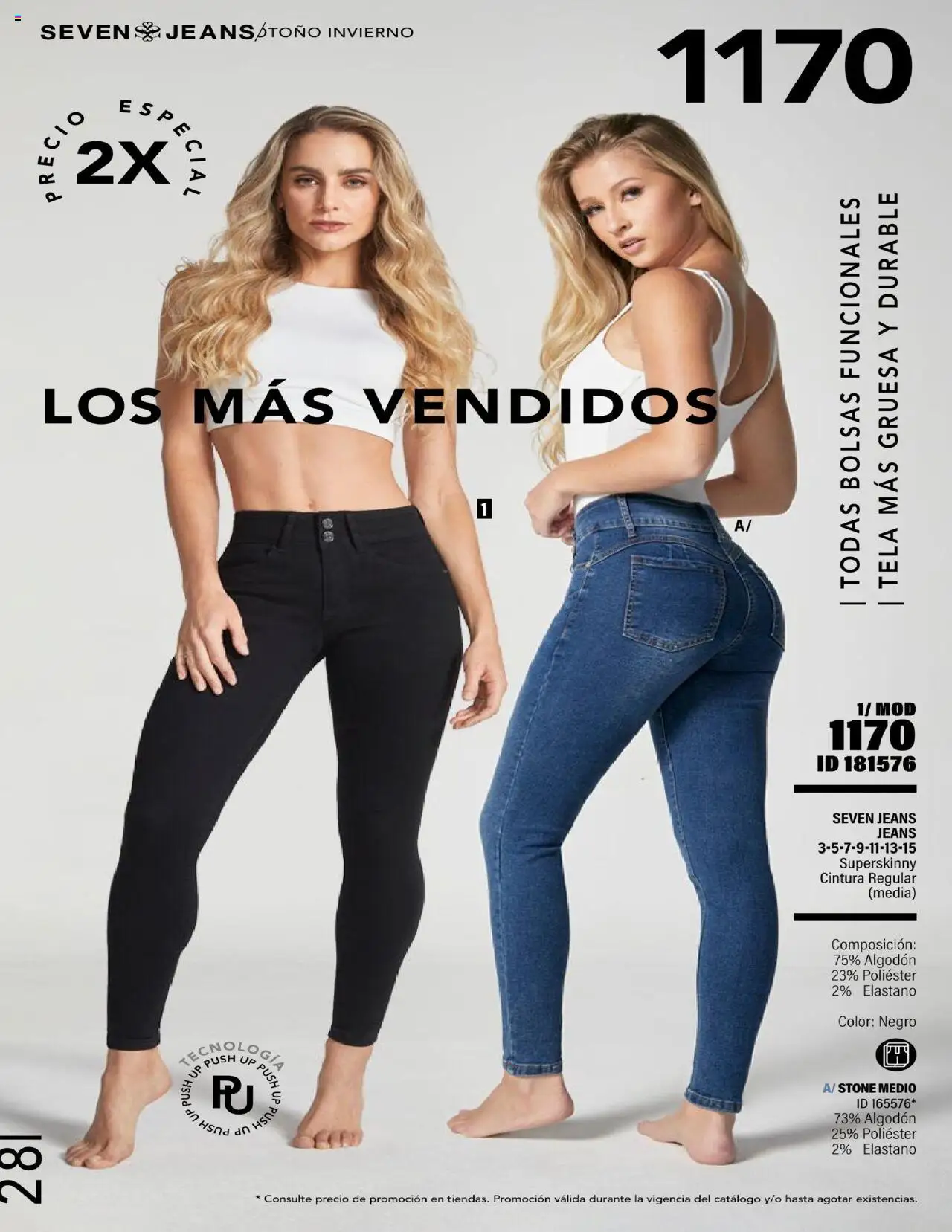 Nuevas ofertas de Price Shoes válidas en toda la República Mexicana desde el 23.07.2025. ¡Encuentra las mejores ofertas en Price Shoes - Catálogo Seven Jeans! | Página: 28 | Productos: Algodón