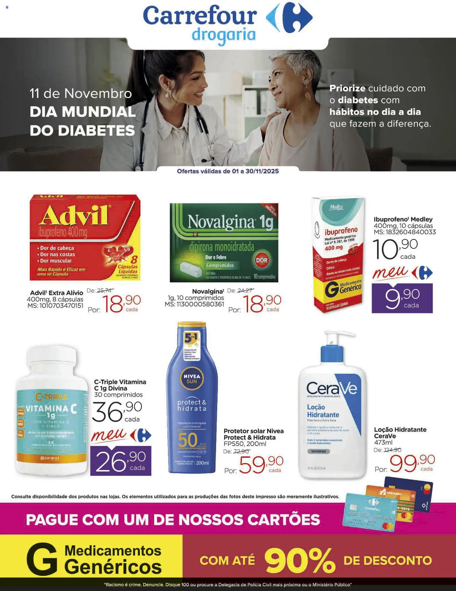 Carrefour Folheto - válido de 01.11.2025 | Página: 1 | Produtos: Perfume, Protetor solar, Vitamina c