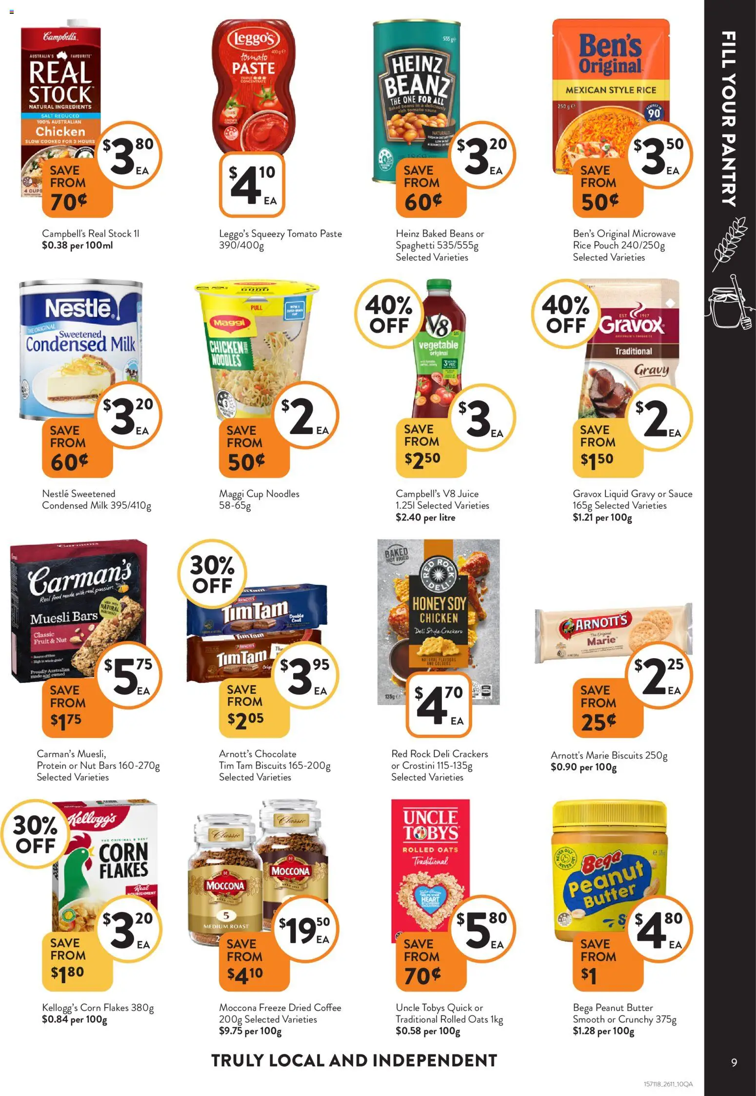 Foodworks catalogue - valid from 26.11.2025 | Page: 9 | Products: Milk, Oats, Sauce, Microwave
