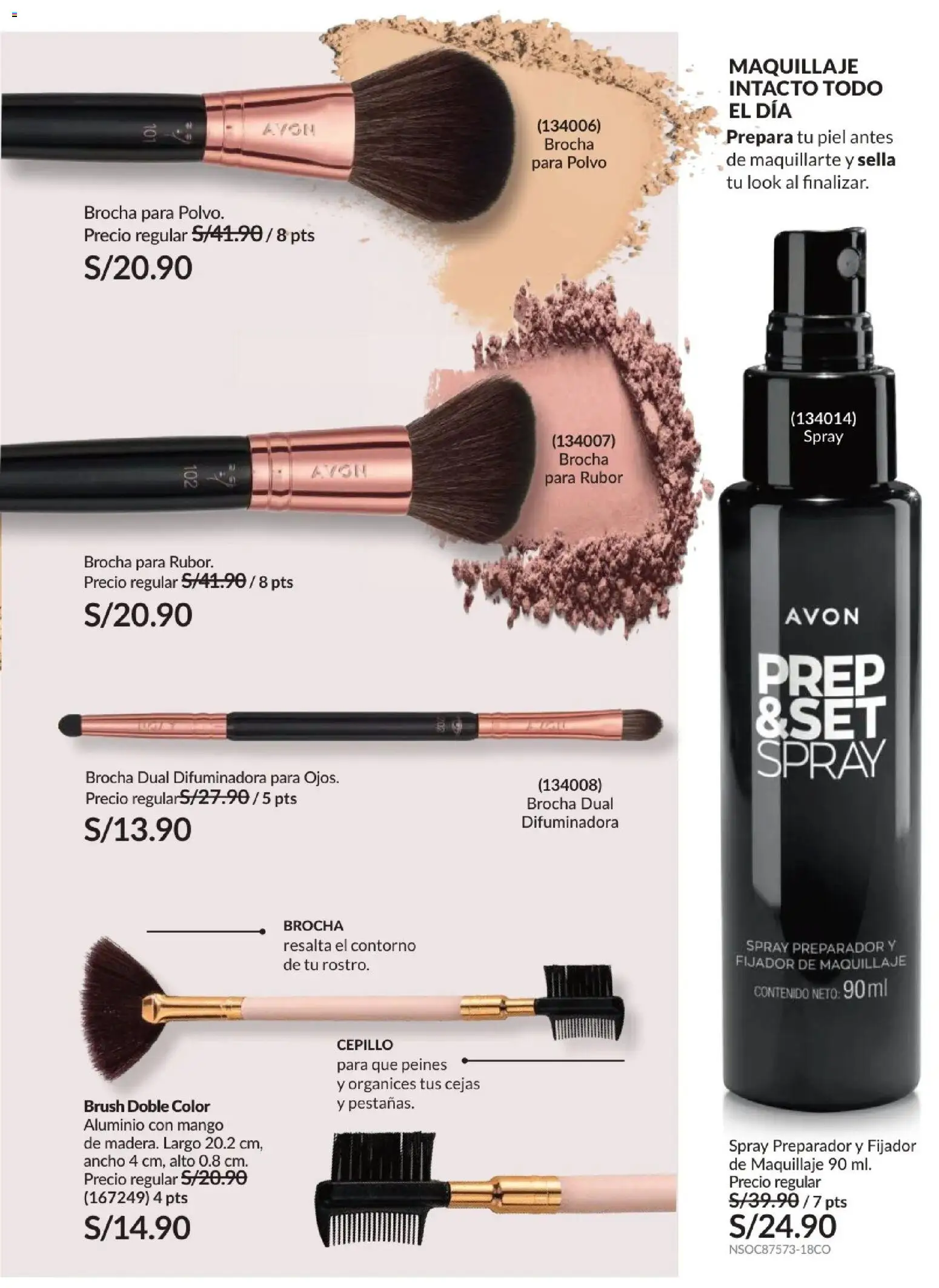 Catálogo Avon válido desde 15.11.2025 | Página: 68 | Productos: Brocha, Maquillaje, Polvo, Rubor