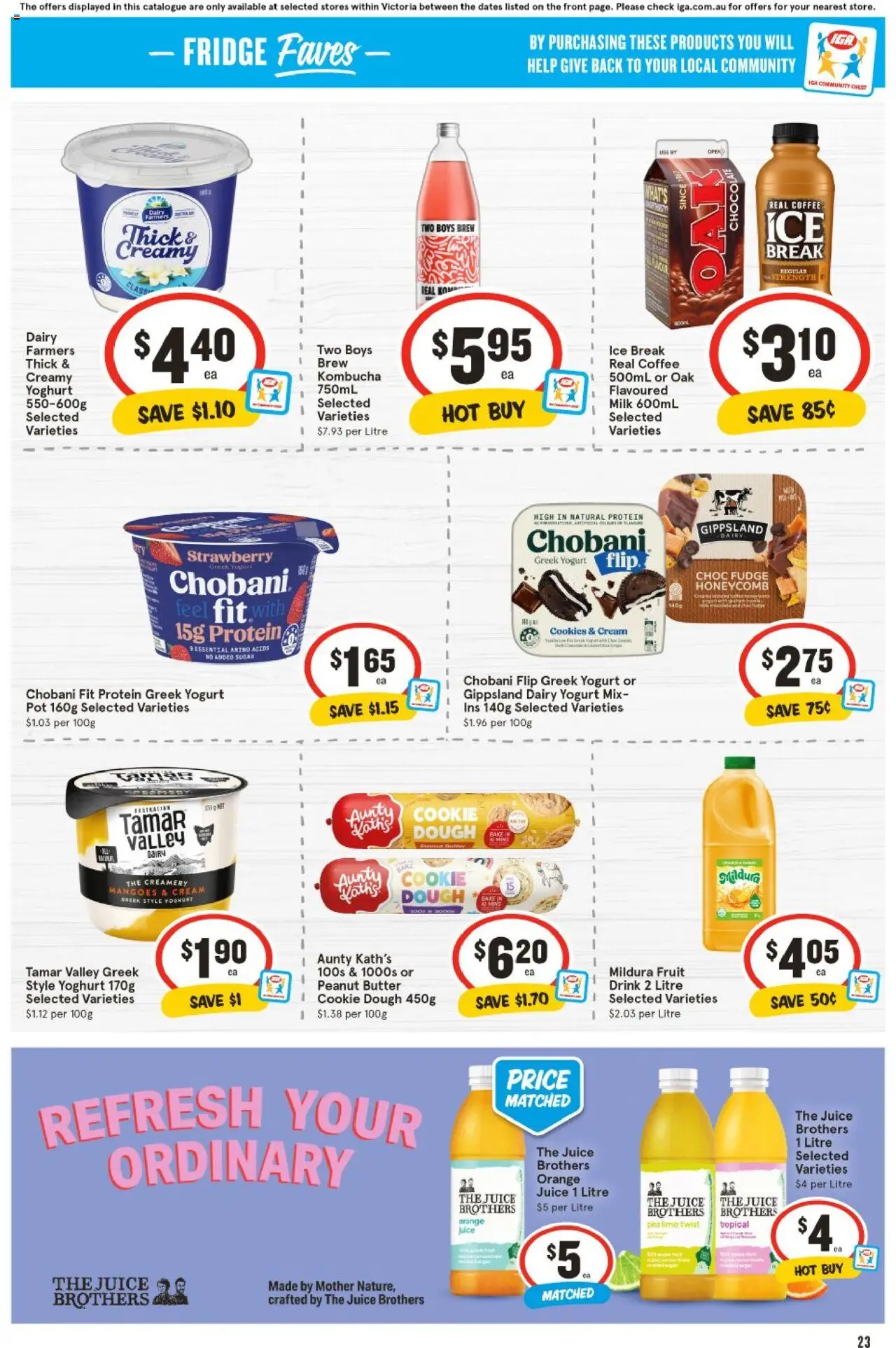IGA catalogue - valid from 06.08.2025 | Page: 20 | Products: Milk, Dairy, Cream, Fridge