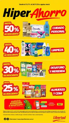 Vista previa Hipermercado Libertad catálogo válido desde el 13.11.2025