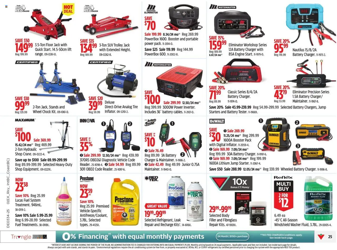 Canadian Tire flyer valid from 14.08.2025 | Page: 35 | Products: Air conditioning, Battery