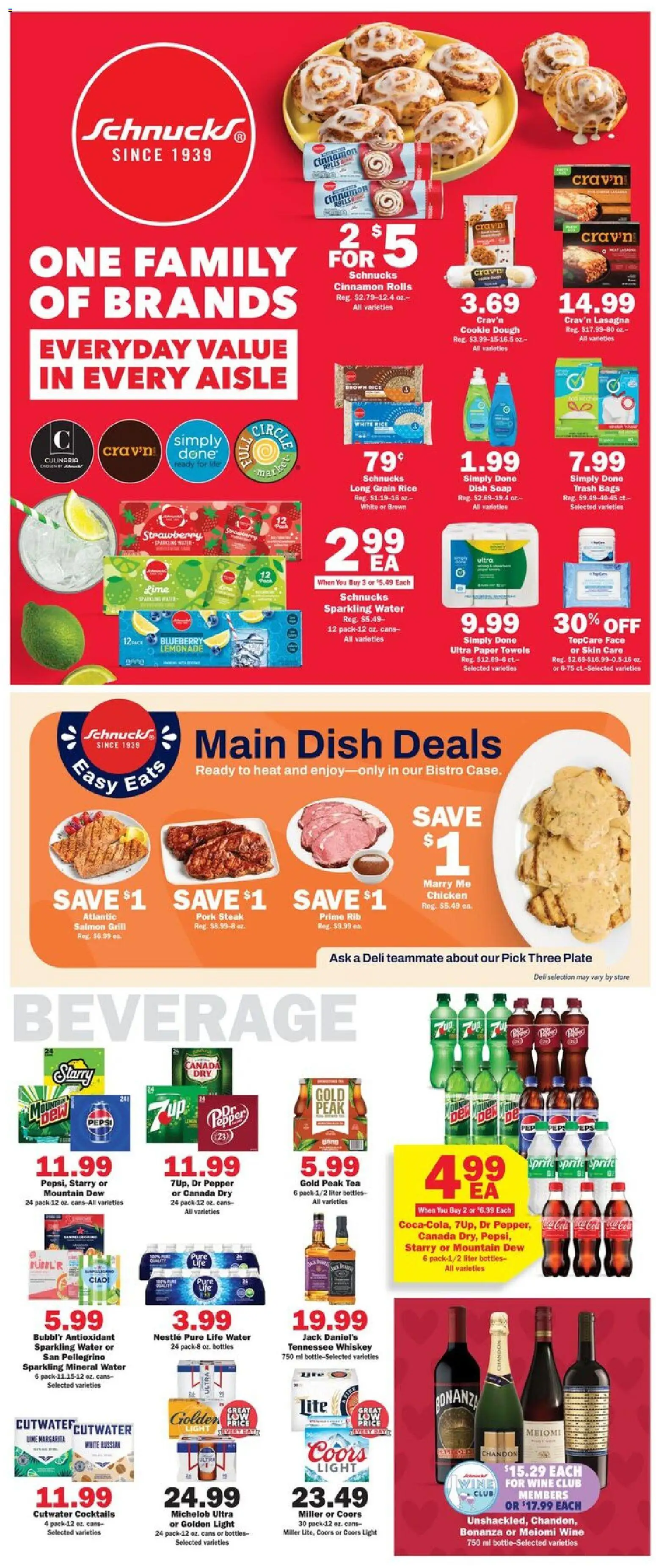 Schnucks Weekly Ad - valid from 11.02.2026 | Page: 3 | Products: Pork, Rice, Water, Pepper