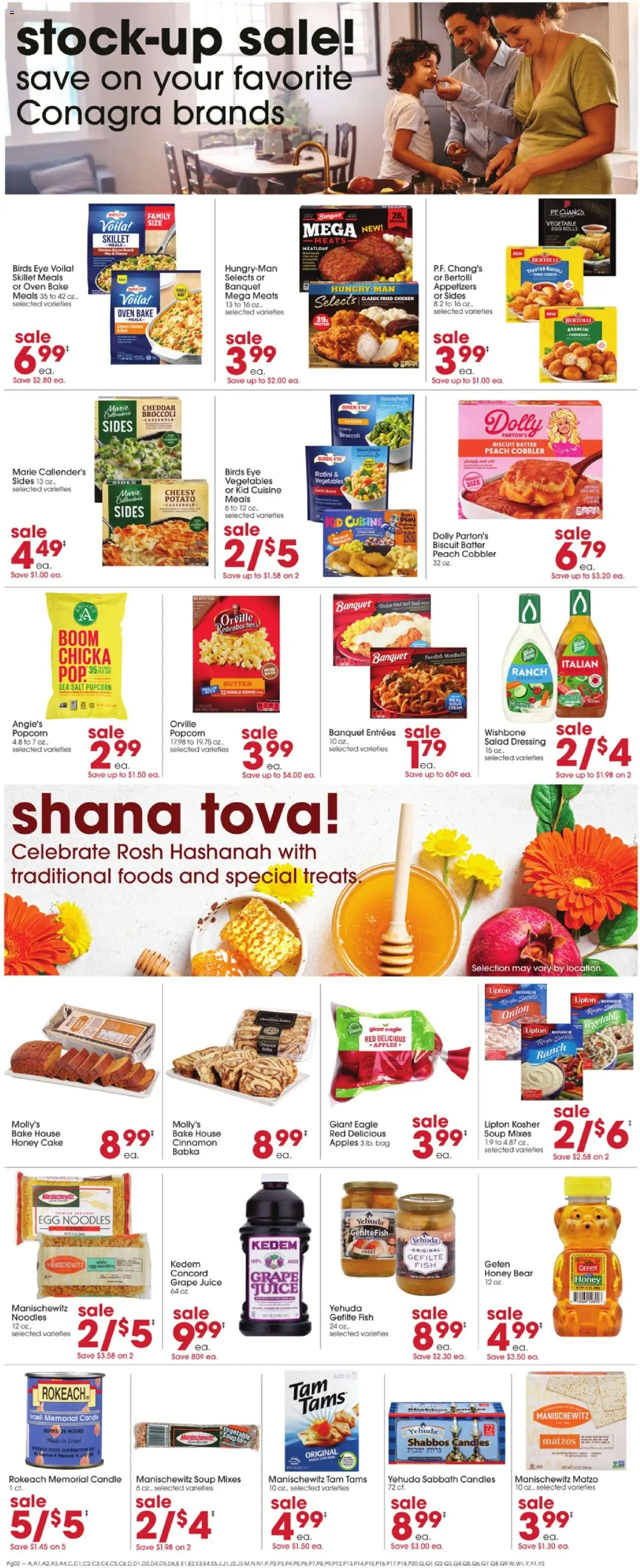 Giant Eagle Weekly Ad - valid from 18.09.2025 | Page: 4 | Products: Butter, Fish, Noodles, Vegetables
