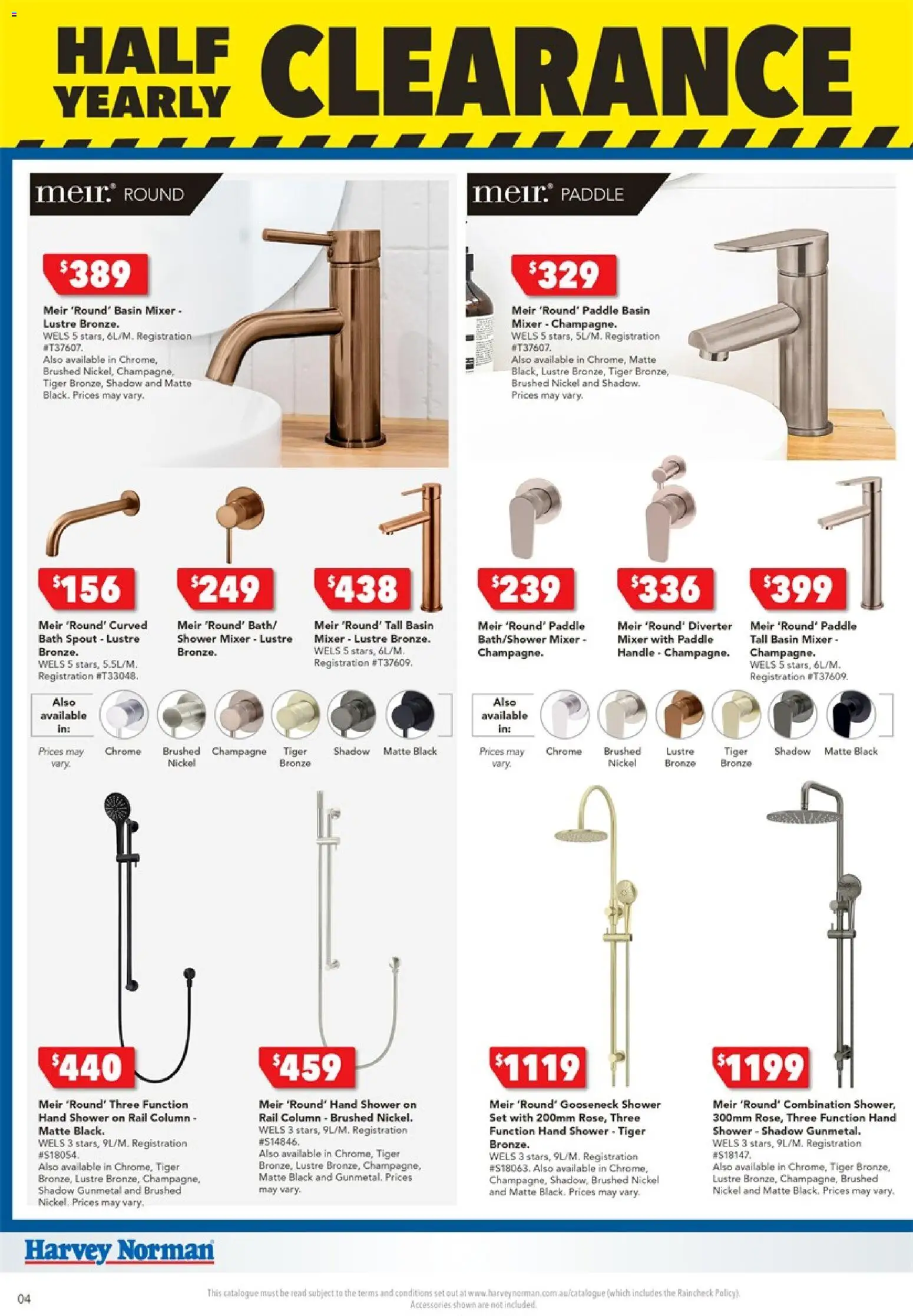 Harvey Norman catalogue - valid from 25.12.2025 | Page: 4 | Products: Bath, Shower, Accessories, Mixer