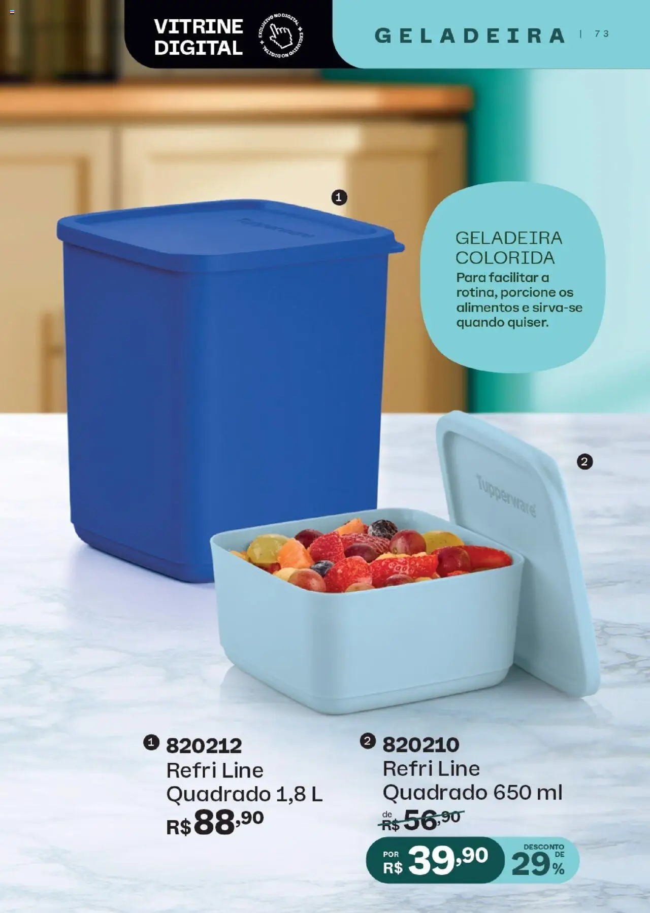Tupperware Folheto - válido de 01.09.2025 | Página: 73 | Produtos: Geladeira