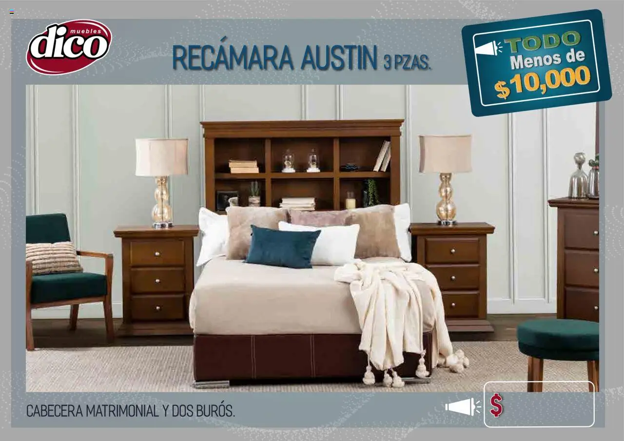 Nuevas ofertas de Muebles Dico válidas en toda la República Mexicana desde el 25.09.2025. ¡Encuentra las mejores ofertas en Muebles Dico - Catálogo TODO menos de 10000! | Página: 15 | Productos: Cabecera