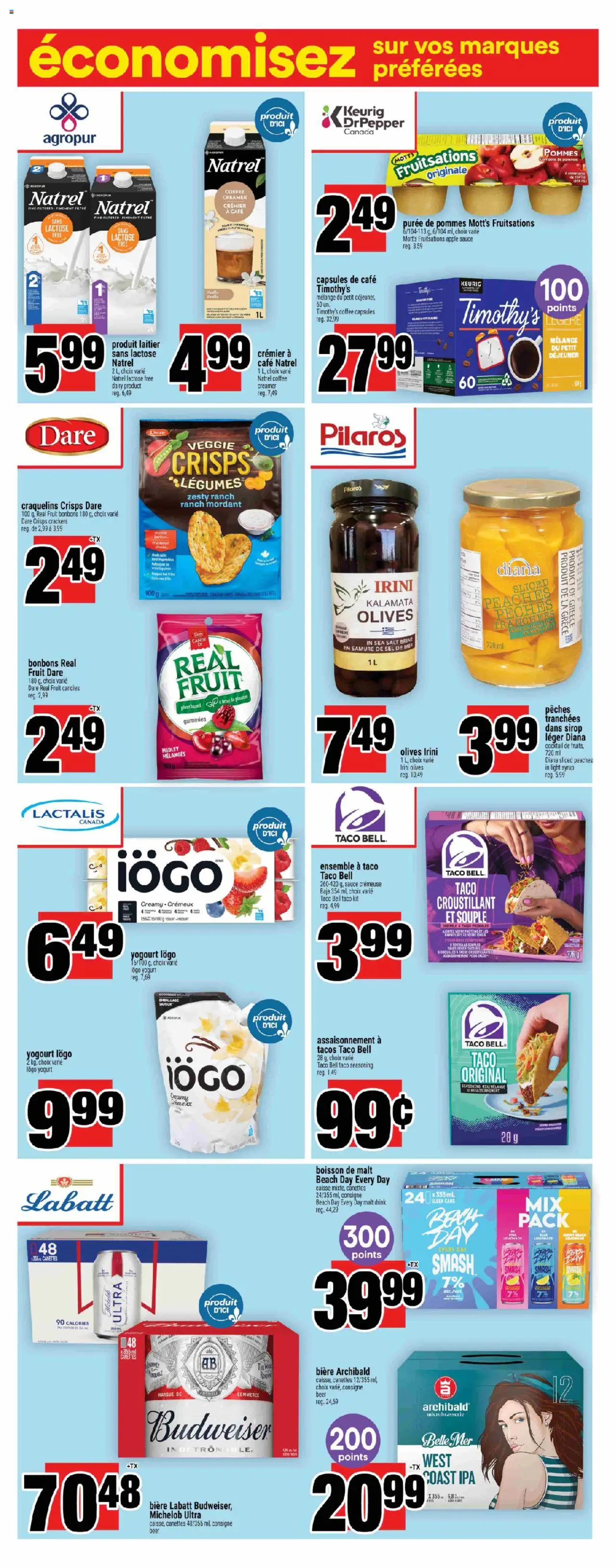 Super C flyer valid from 24.07.2025 | Page: 12 | Products: Yogurt, Coffee, Beer
