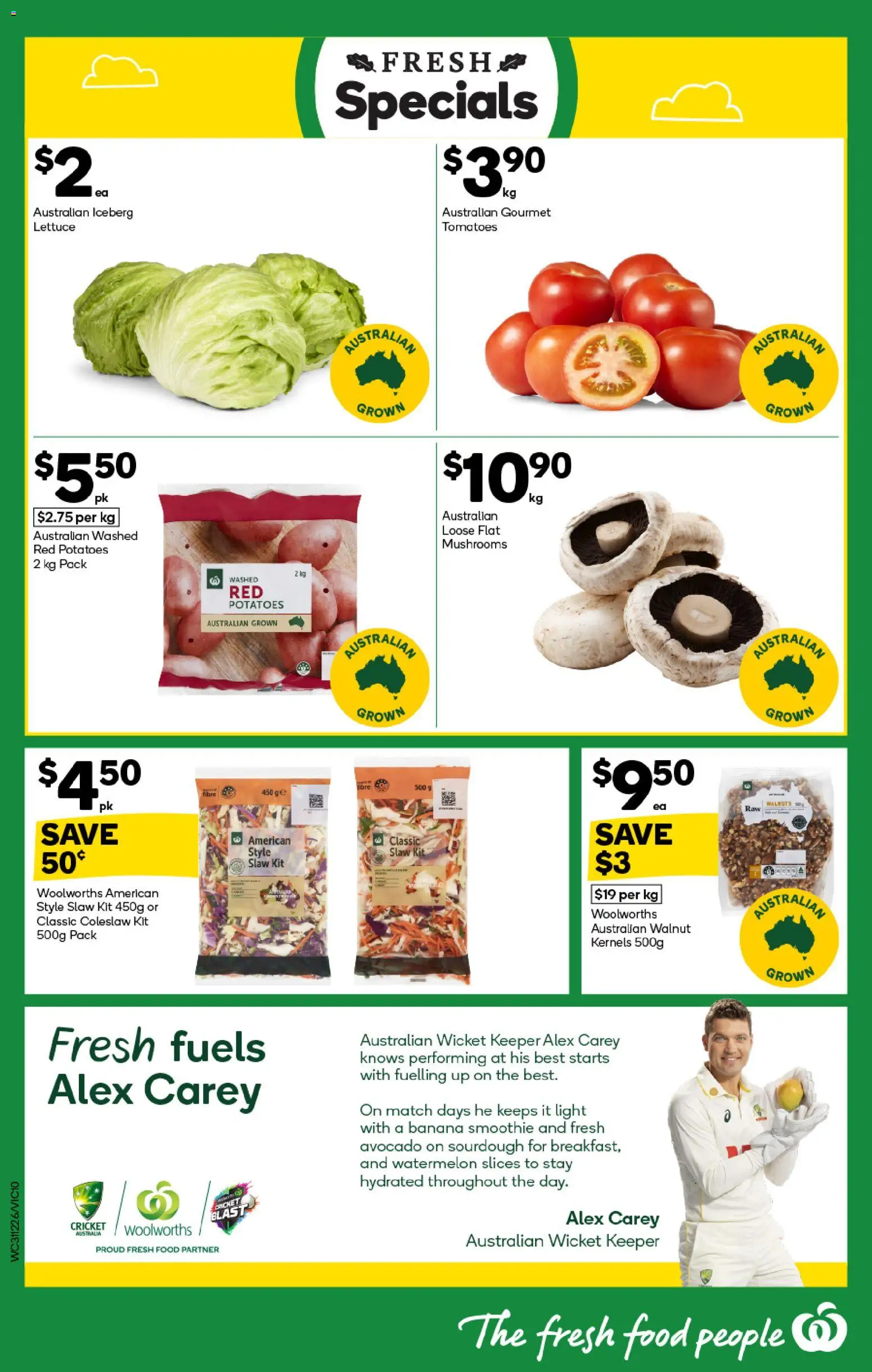 Woolworths catalogue - valid from 31.12.2025 | Page: 10 | Products: Light, Lettuce, Mushrooms, Avocado