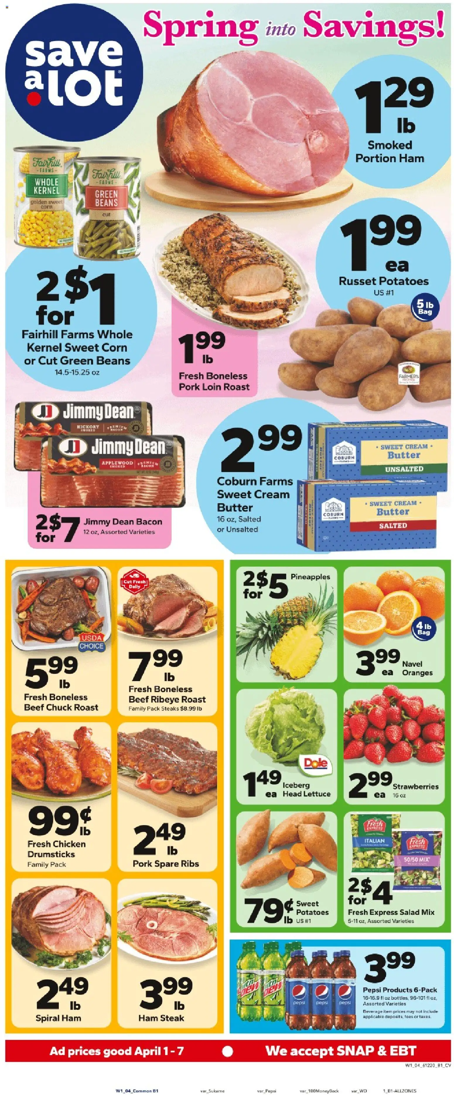 Save a Lot Weekly Ad - valid from 01.04.2026 | Page: 1
