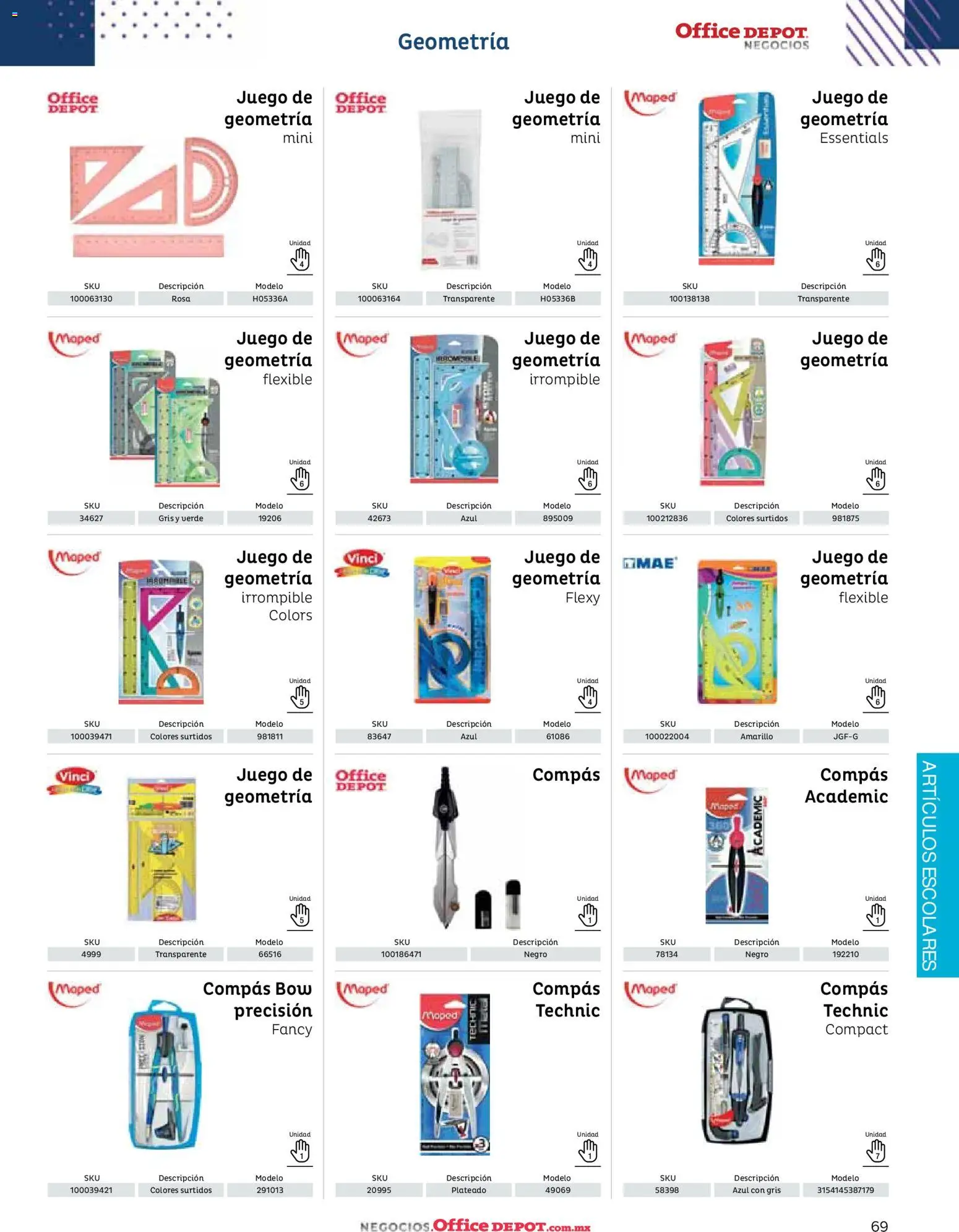 Nuevas ofertas de Office Depot válidas en toda la República Mexicana desde el 12.01.2026. ¡Encuentra las mejores ofertas en Office Depot catálogo 2026! | Página: 71 | Productos: Juego, Flexible