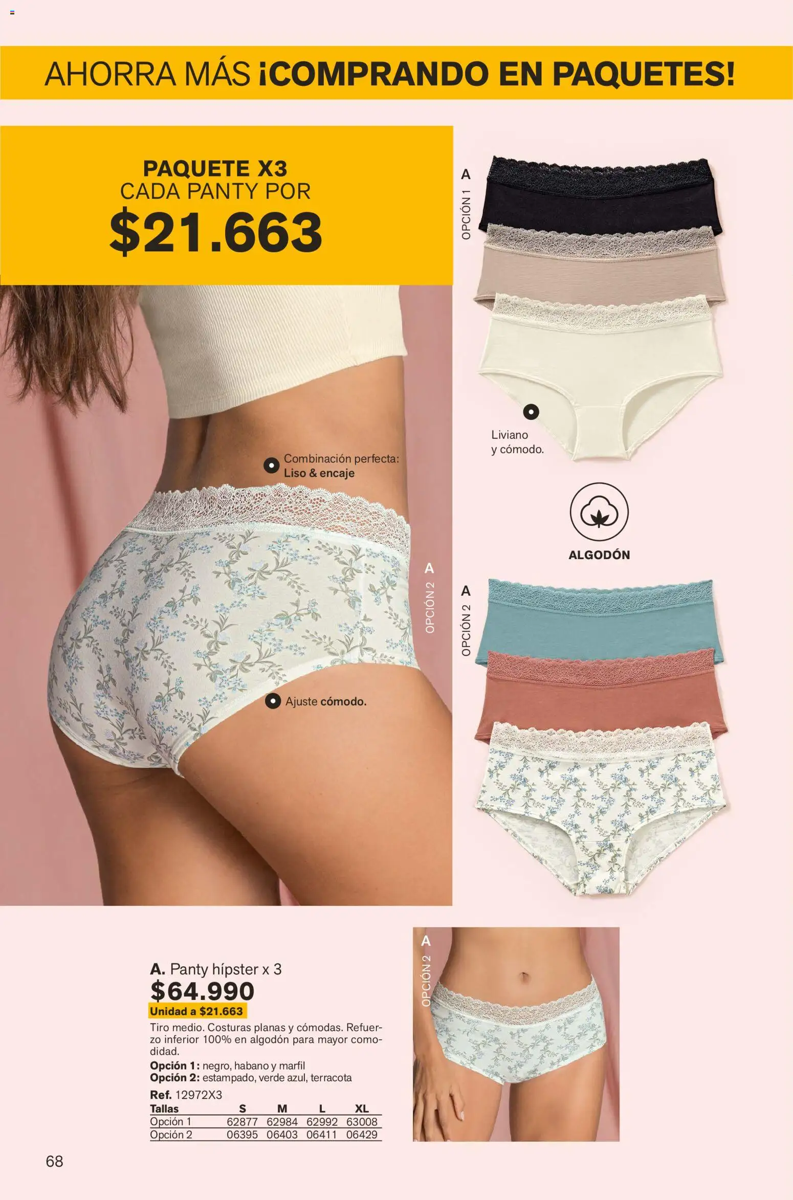 Leonisa revista - valida desde el 01.02.2026 | Página: 68 | Productos: Algodón, Combinación