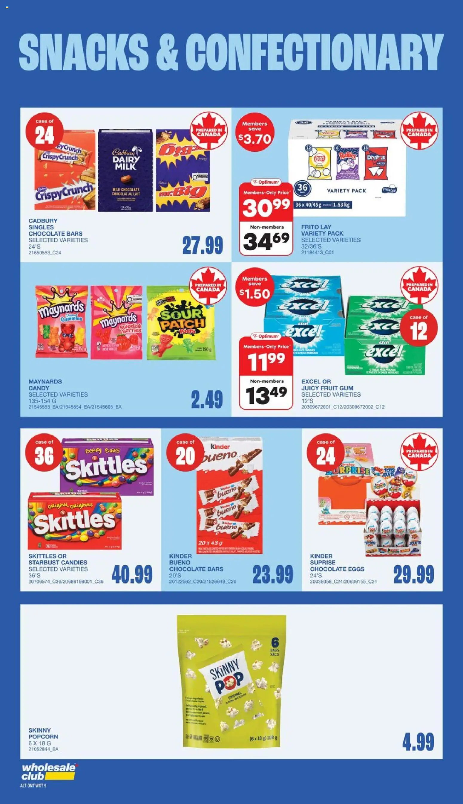 Wholesale Club flyer valid from 02.04.2026 | Page: 12 | Products: Candies, Case, Milk, Chocolate