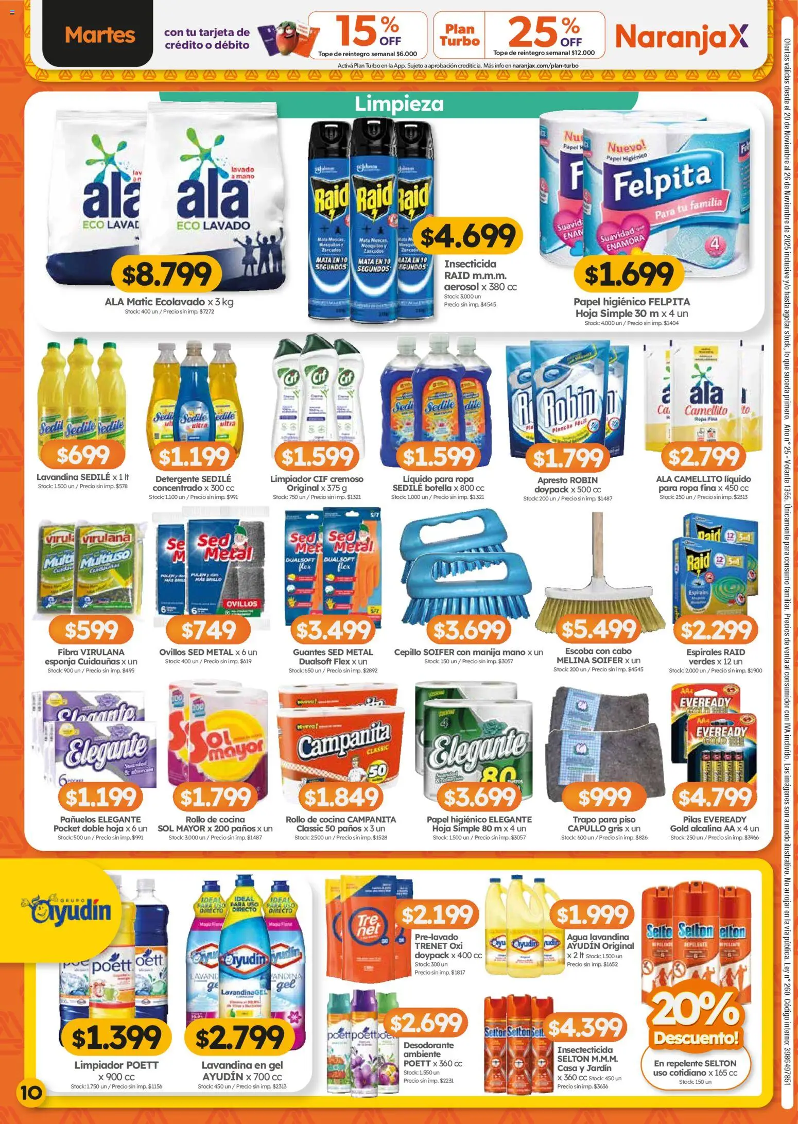 Cordiez ofertas │ válido desde el 20.11.2025 | Página: 10 | Productos: Repelente, Cepillo, Agua, Escoba