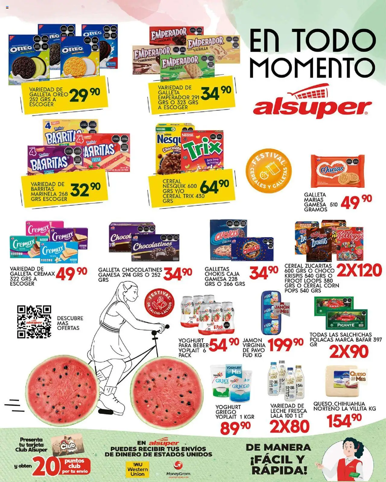 Nuevas ofertas de Alsuper válidas en toda la República Mexicana desde el 19.09.2025. ¡Encuentra las mejores ofertas en Alsuper - Folleto Chihuahua Capital! | Página: 8 | Productos: Leche, Queso, Chocolate, Galletas