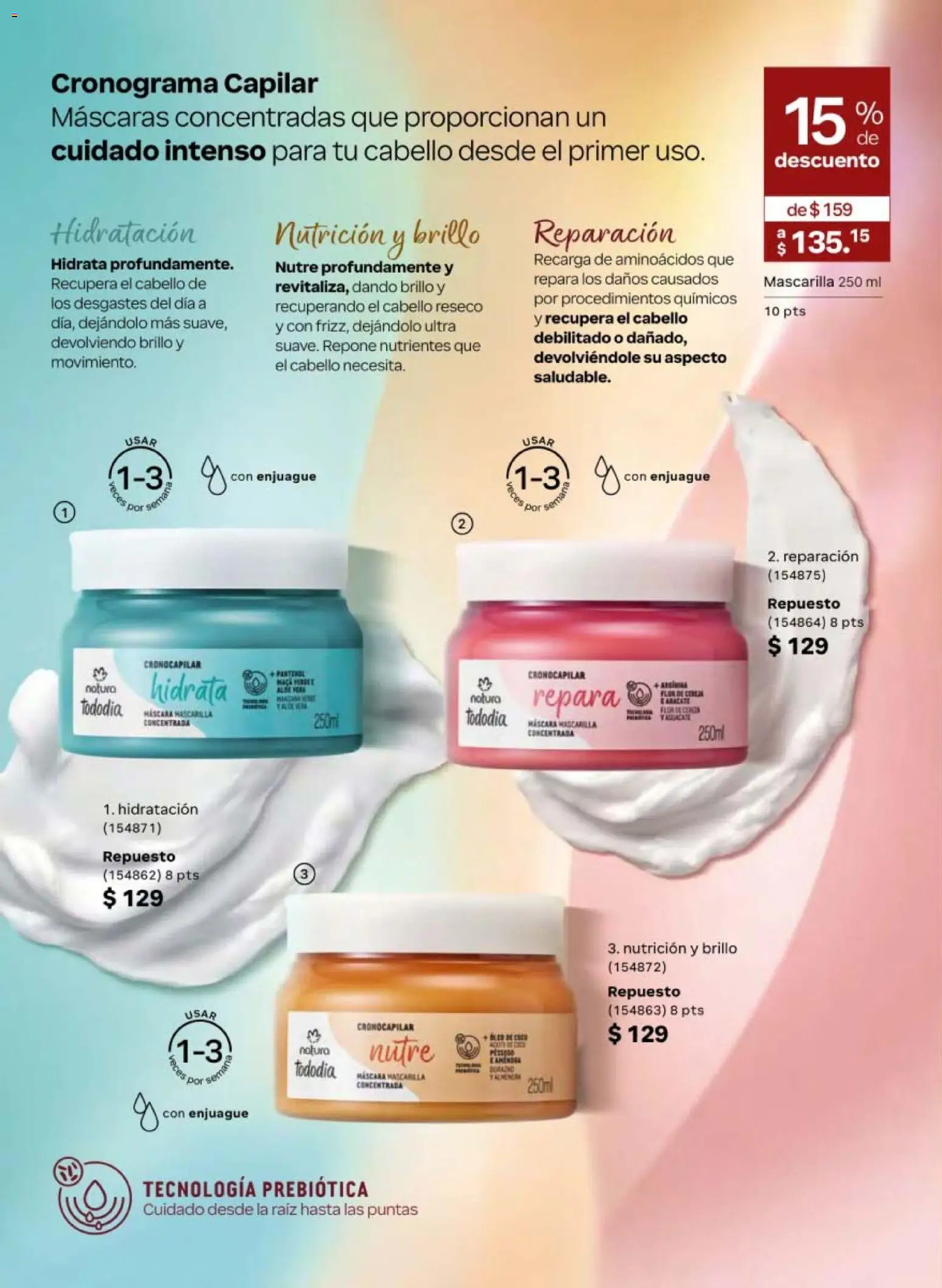 Nuevas ofertas de Natura válidas en toda la República Mexicana desde el 24.04.2026. ¡Encuentra las mejores ofertas en Natura campaña 7 2026! | Página: 124 | Productos: Máscara, Brillo, Mascarilla