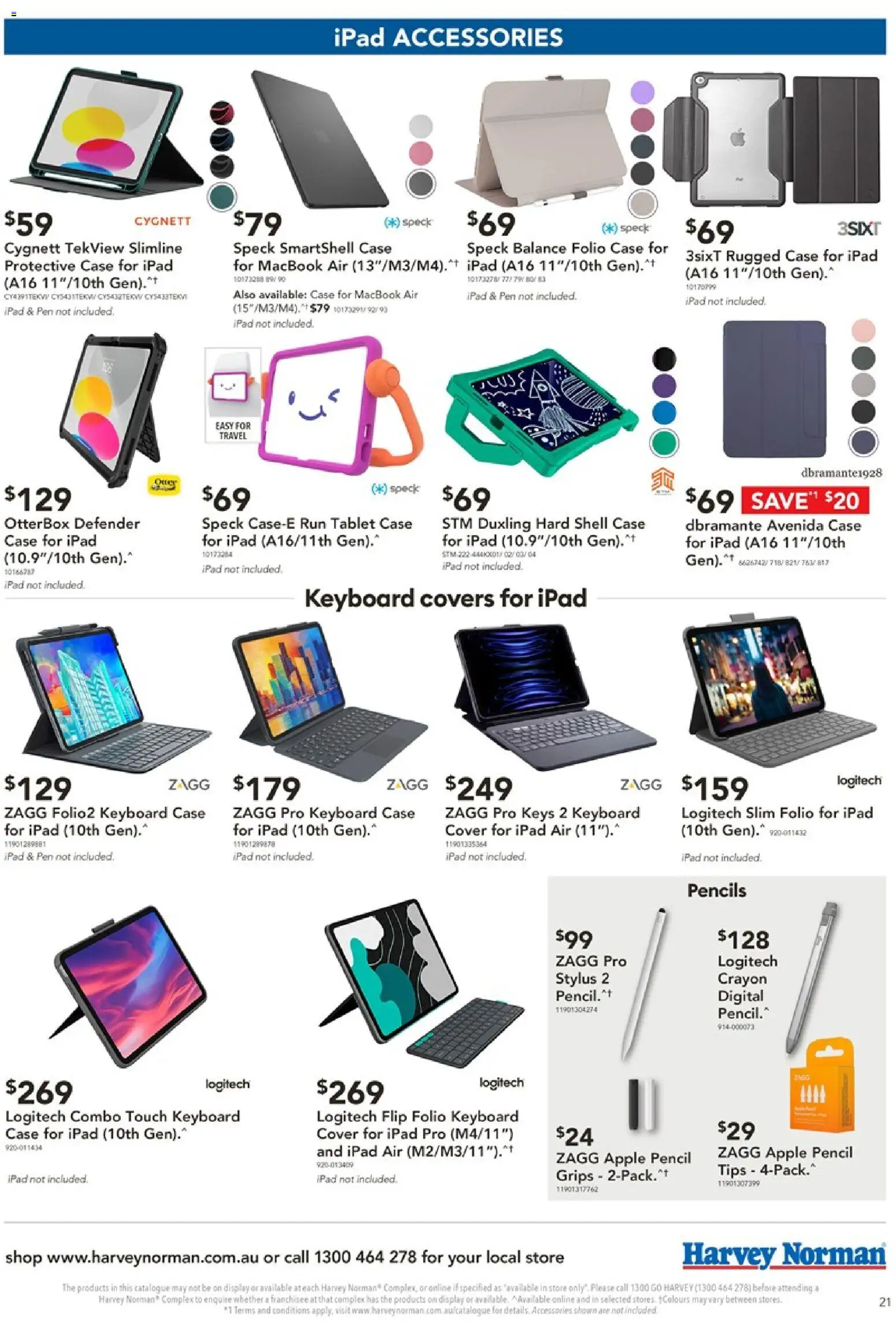 Harvey Norman catalogue - valid from 19.02.2026 | Page: 21 | Products: Tablet, Keyboard, Case, Pencil