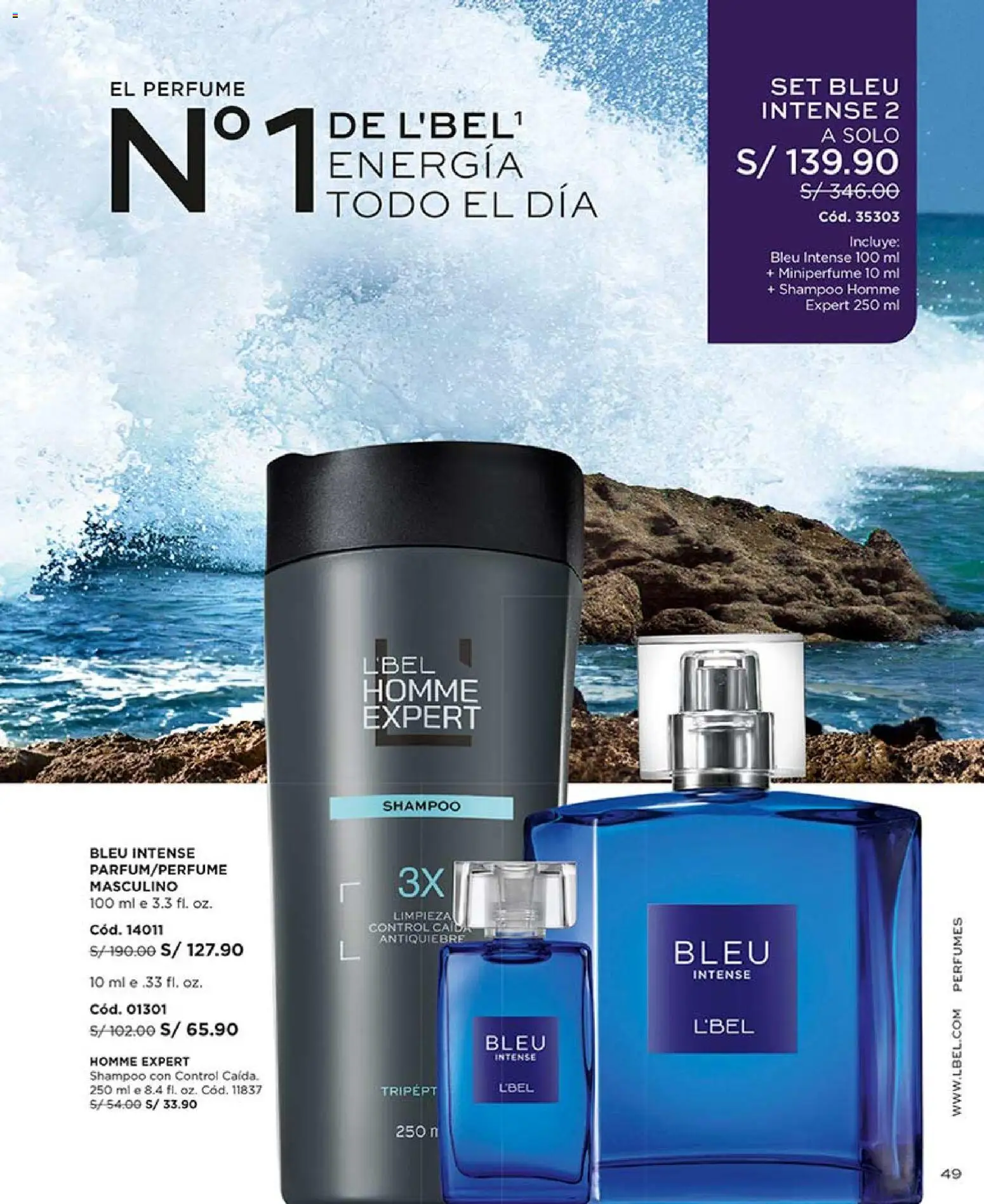 Catálogo L'Bel válido desde 04.04.2026 | Página: 49 | Productos: Shampoo, Perfume