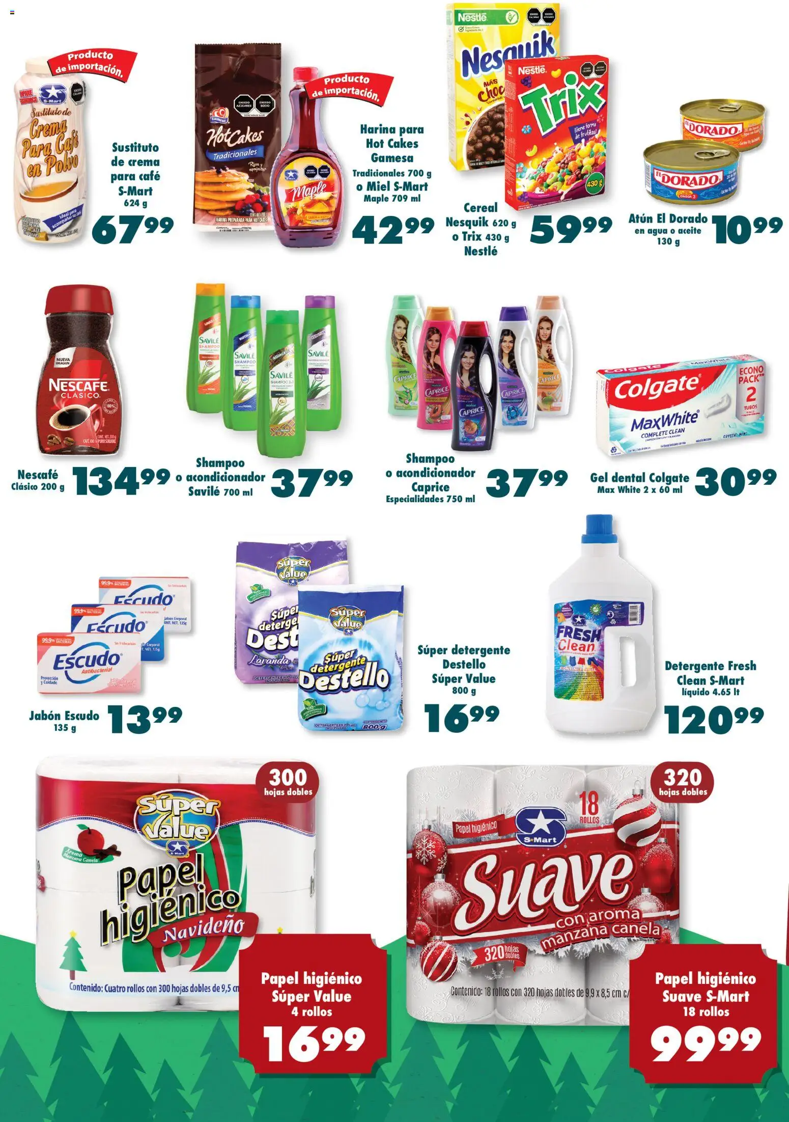 Nuevas ofertas de S-Mart válidas en toda la República Mexicana desde el 04.11.2025. ¡Encuentra las mejores ofertas en S-Mart folleto Reynosa! | Página: 5 | Productos: Detergente, Atún, Manzana, Café