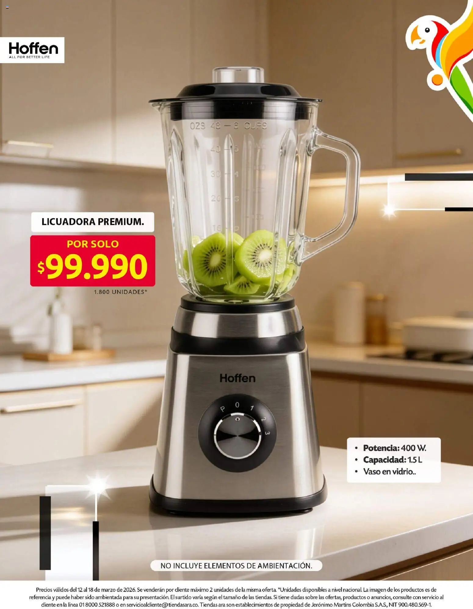 Ara revista - valida desde el 12.03.2026 | Página: 4 | Productos: Sobre, Licuadora