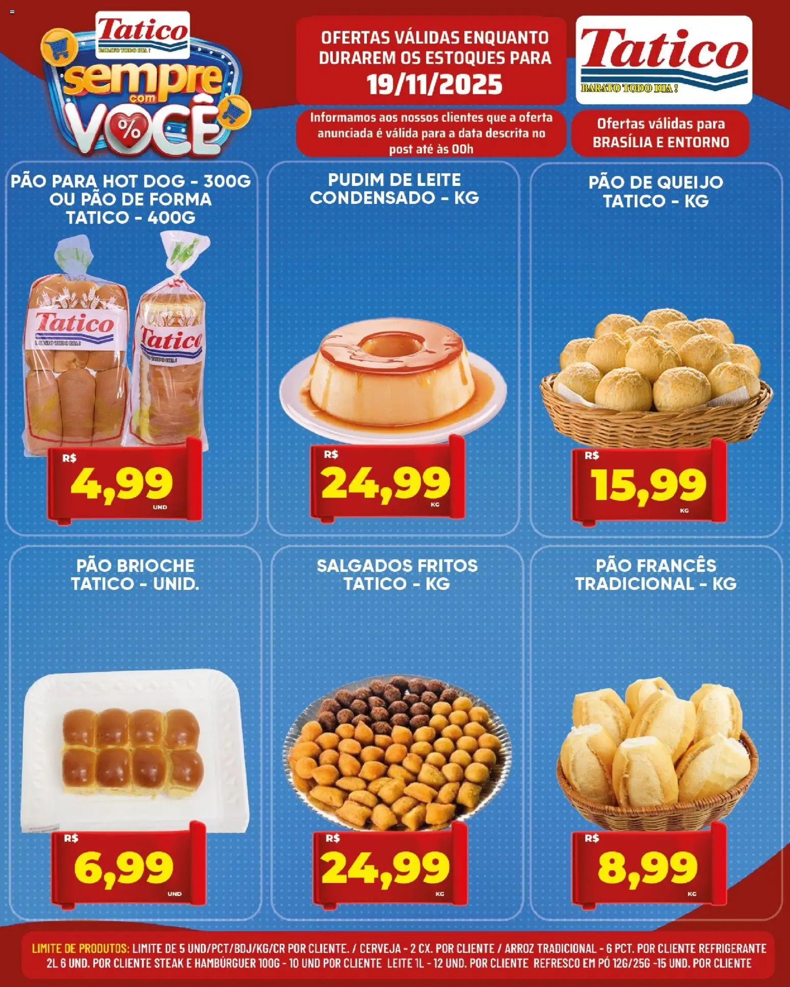 Tatico Folheto - válido de 19.11.2025 | Página: 14 | Produtos: Queijo, Pão de forma, Refrigerante, Pão de queijo