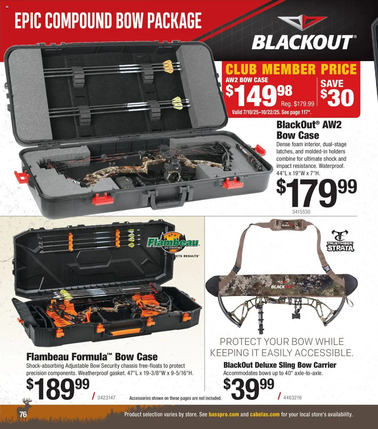 Cabela's Archery 25 - valid from 15.07.2025 | Page: 76 | Products: Bow, Shock, Case