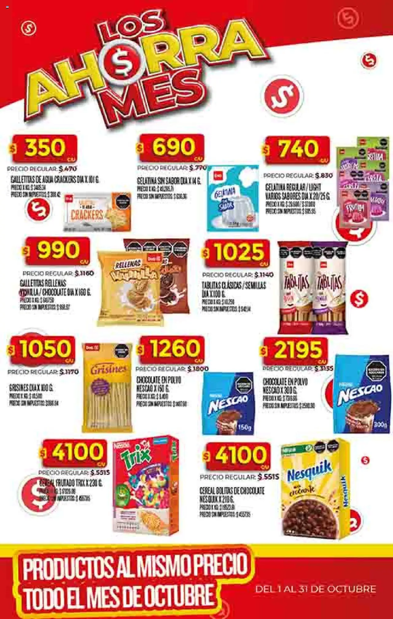 Dia - Ofertas - Salta y Jujuy │ válido desde el 01.10.2025 | Página: 30 | Productos: Galletitas, Polvo, Gelatina, Chocolate
