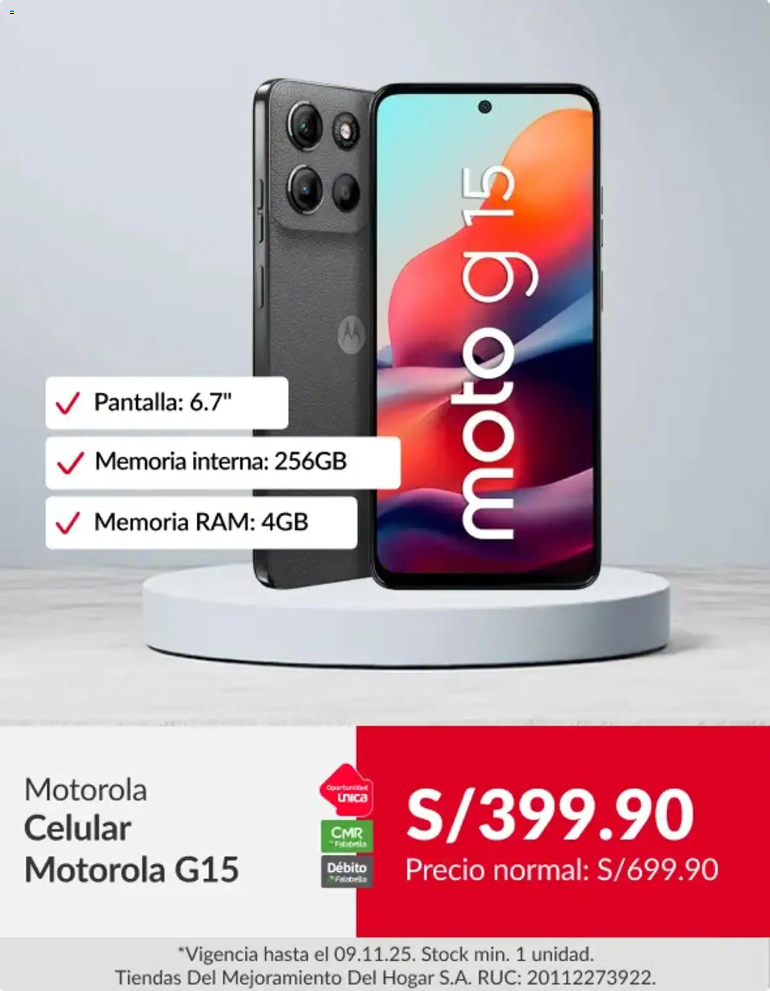 Catálogo Sodimac válido desde 07.11.2025 | Página: 3 | Productos: Celular