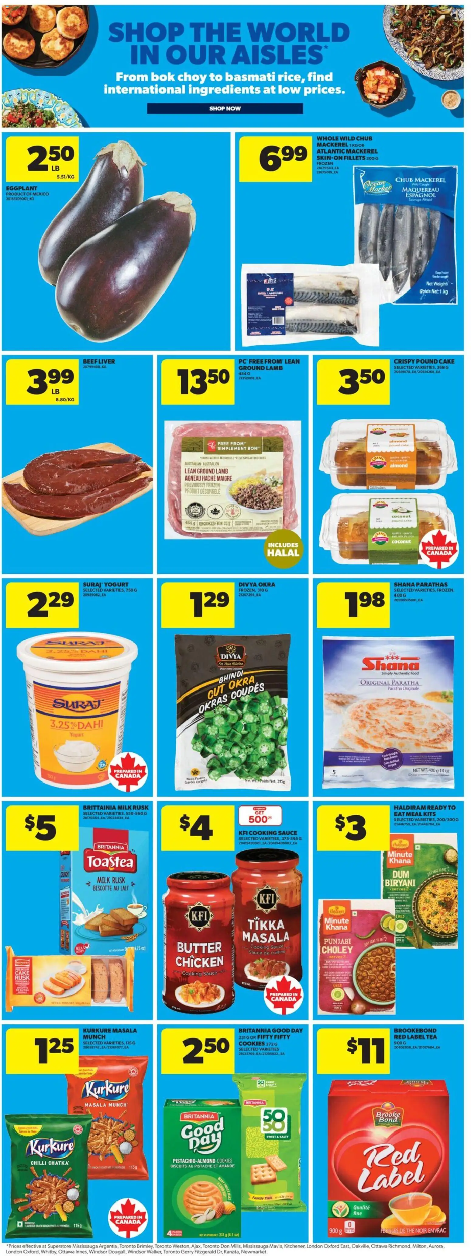 Real Canadian Superstore flyer valid from 15.01.2026 | Page: 23 | Products: Tea, Milk, Butter, Chicken