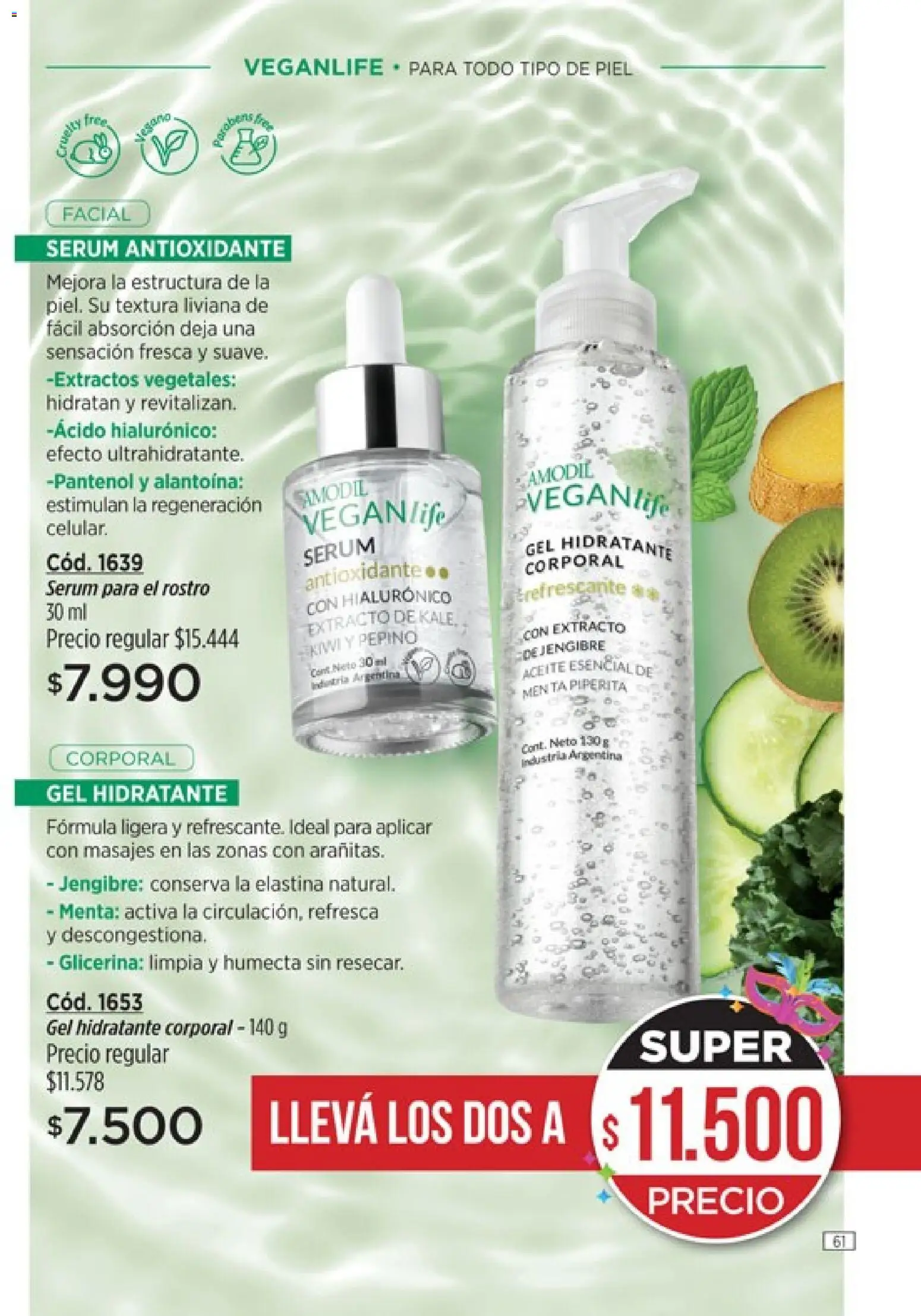 Catálogo Amodil Campaña 3 │ válido desde el 01.03.2026 | Página: 61 | Productos: Aceite, Serum, Kiwi