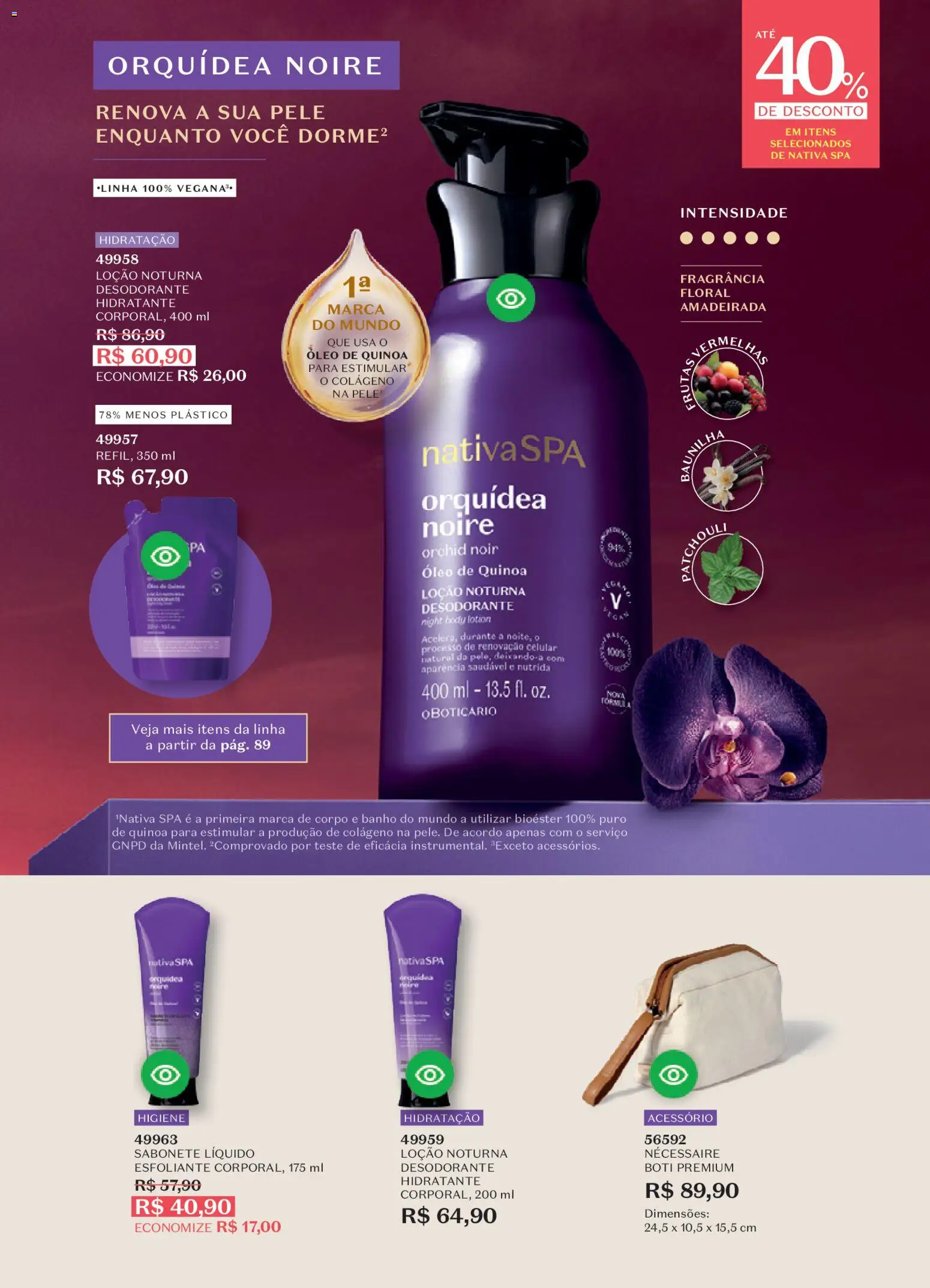 O Boticário Folheto - válido de 19.01.2026 | Página: 96 | Produtos: Colágeno, Desodorante, Necessaire, Sabonete