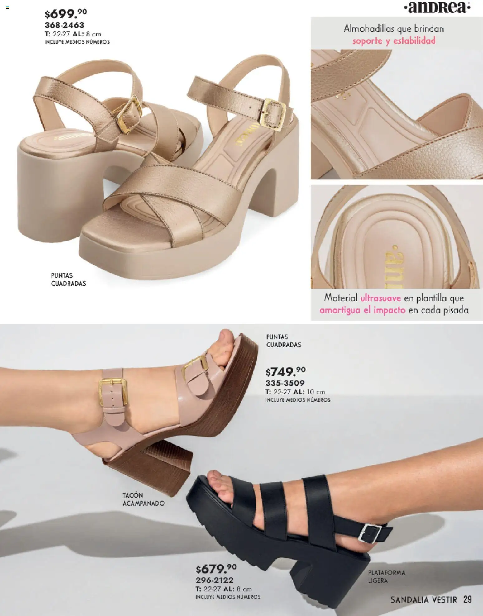 Nuevas ofertas de Andrea válidas en toda la República Mexicana desde el 25.01.2026. ¡Encuentra las mejores ofertas en Andrea catálogo Calzado Dama! | Página: 29