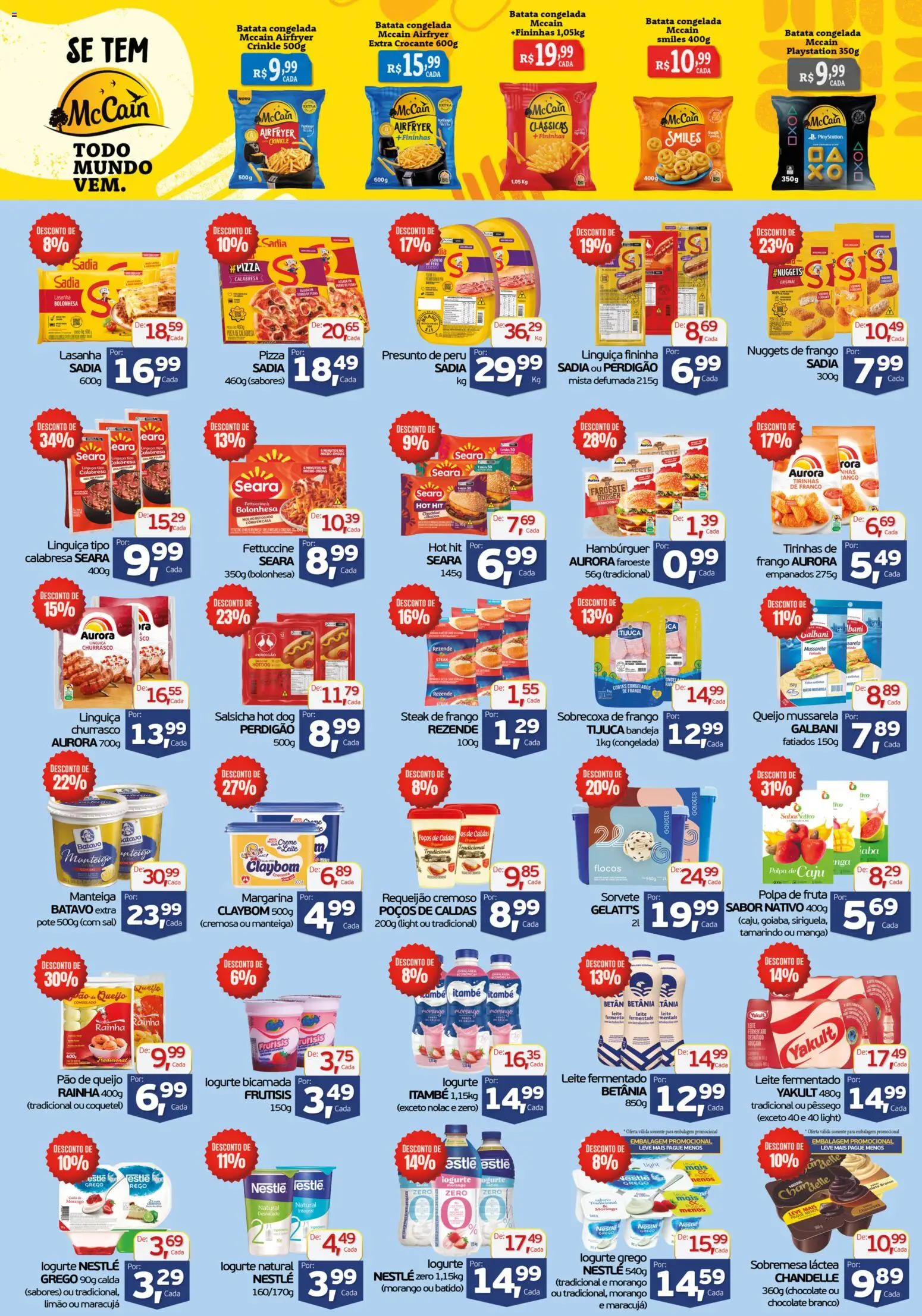 Cometa Supermercados Folheto - válido de 21.04.2026 | Página: 3 | Produtos: Queijo, Hambúrguer, Lasanha, Sorvete