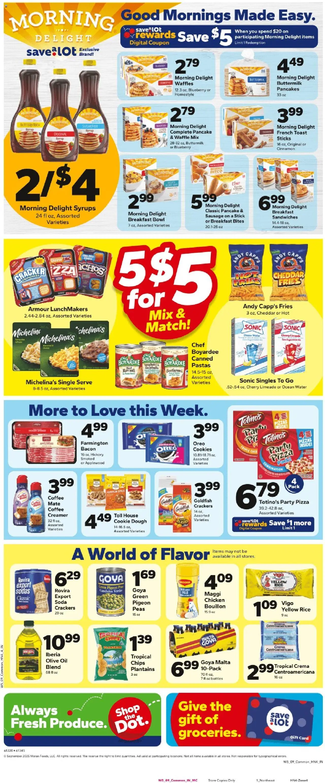 Save a Lot Weekly Ad - valid from 24.09.2025 | Page: 2 | Products: Oil, Rice, Cookies, Water