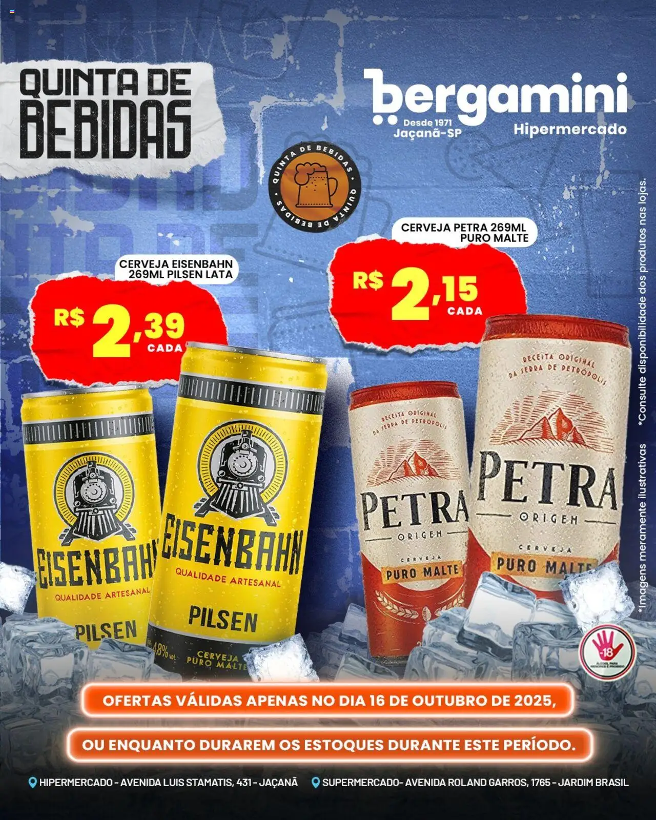 Supermercado Bergamini Folheto - válido de 16.10.2025 | Página: 2 | Produtos: Eisenbahn, Cerveja