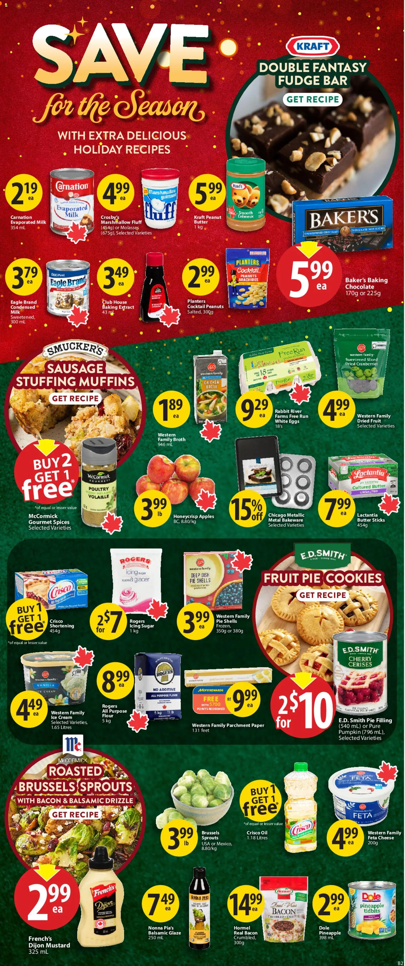Save on foods flyer valid from 04.12.2025 | Page: 21 | Products: Ice cream, Milk, Pumpkin, Chicken