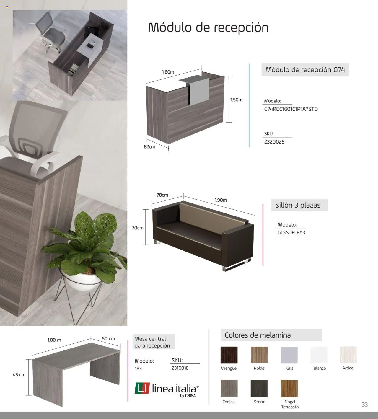 Nuevas ofertas de Ofix válidas en toda la República Mexicana desde el 17.08.2025. ¡Encuentra las mejores ofertas en Ofix - Catálogo Espacios! | Página: 33 | Productos: Sillón, Mesa
